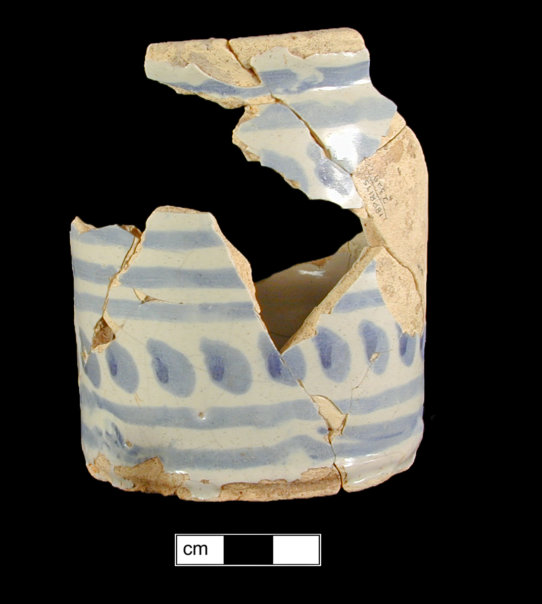 Image of tin-glazed earthenware fragment.