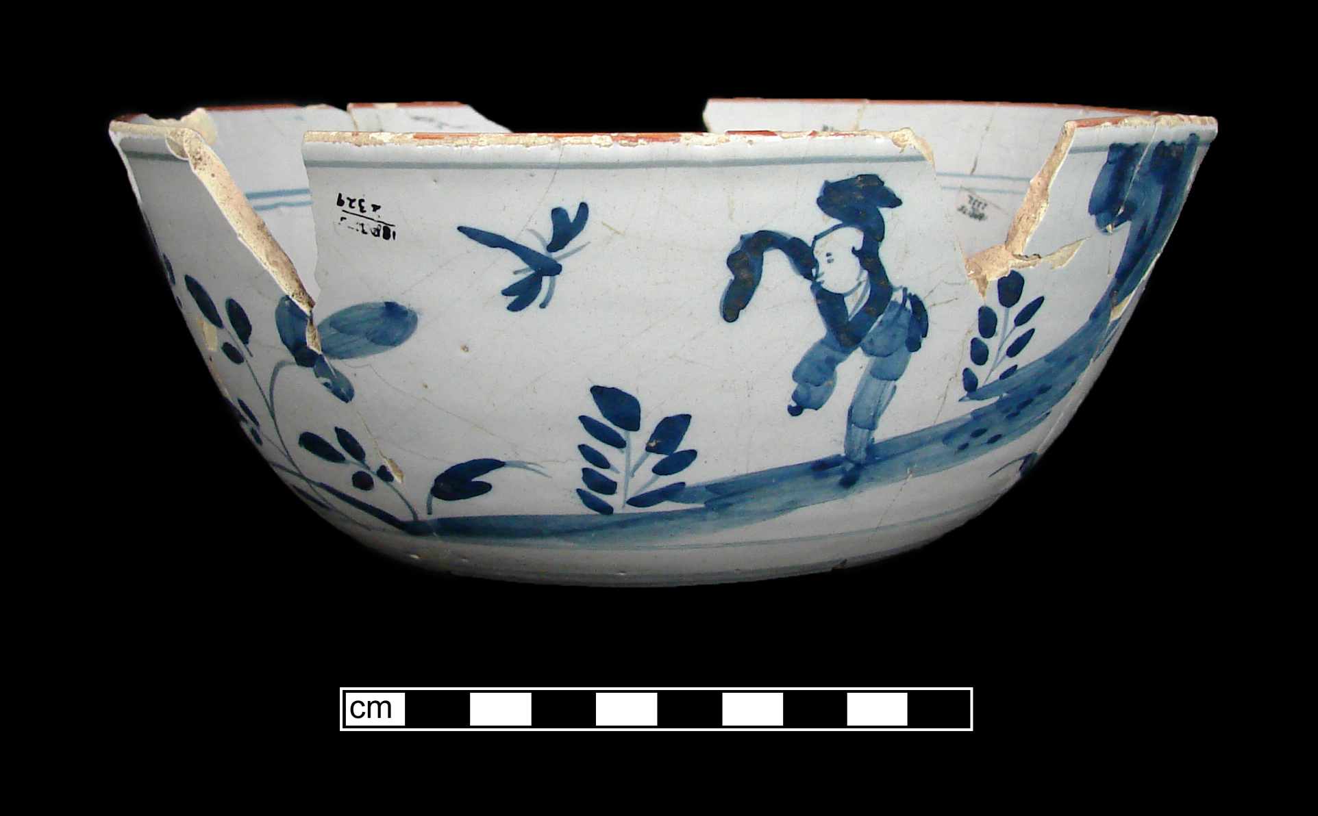 Image of tin-glazed earthenware fragment.