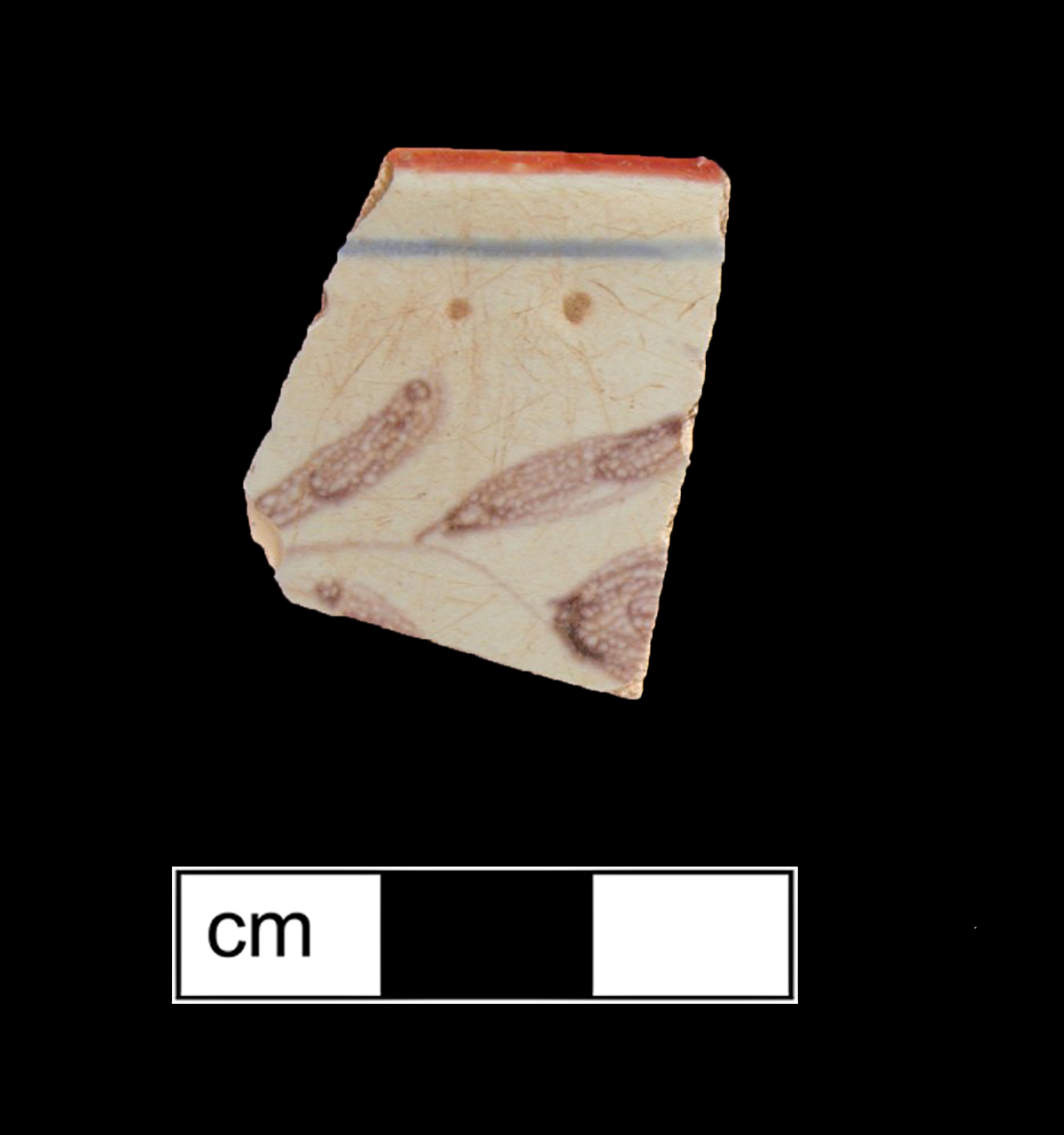 Image of tin-glazed earthenware fragment.