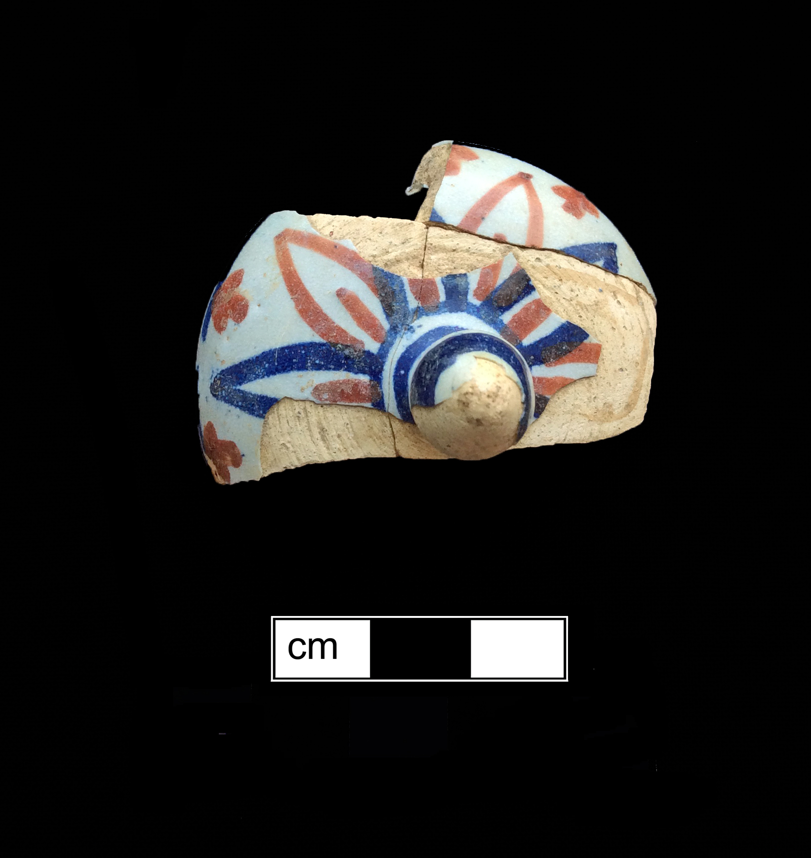 Image of tin-glazed earthenware fragment.
