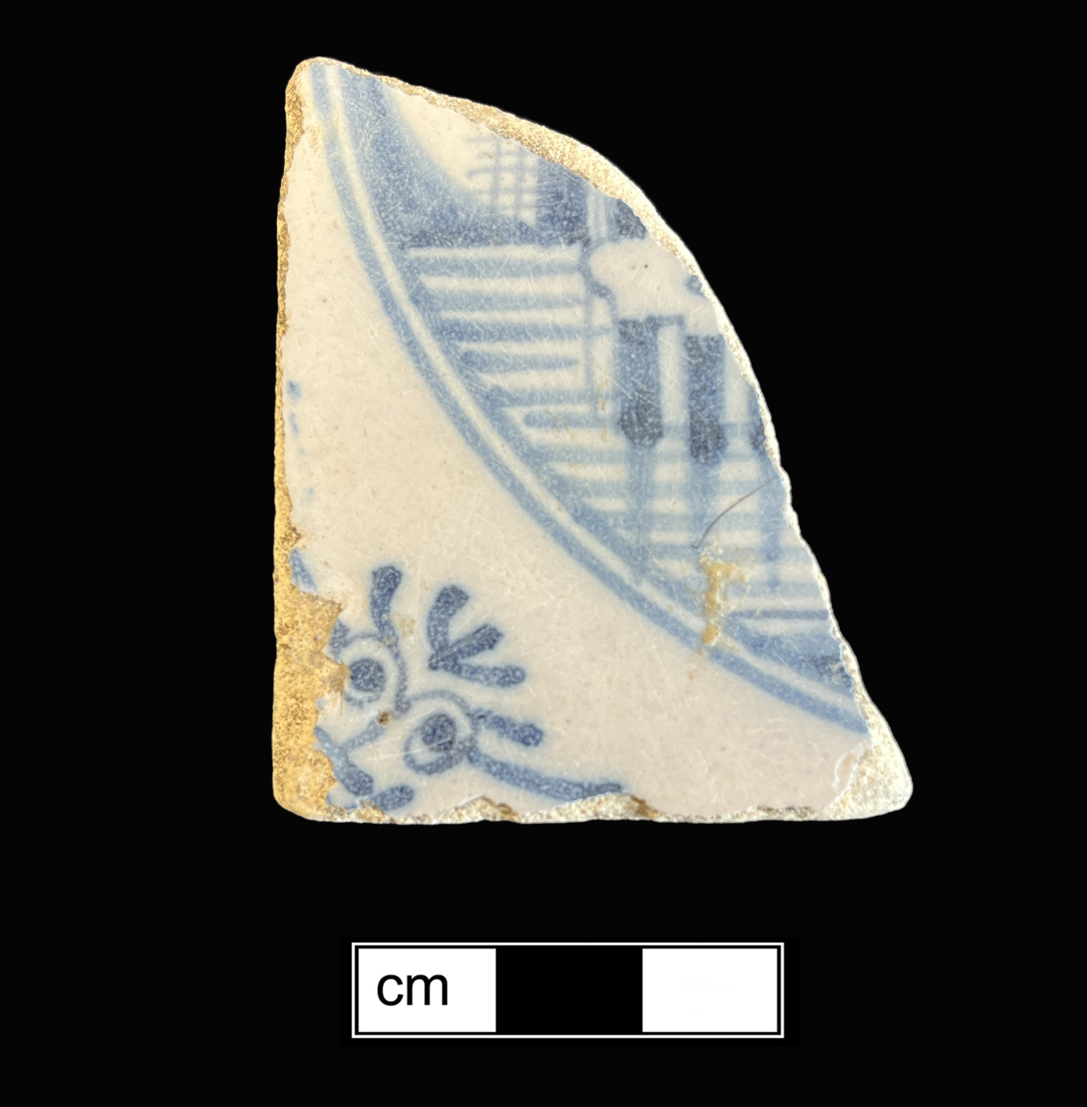 Image of tin-glazed earthenware fragment.