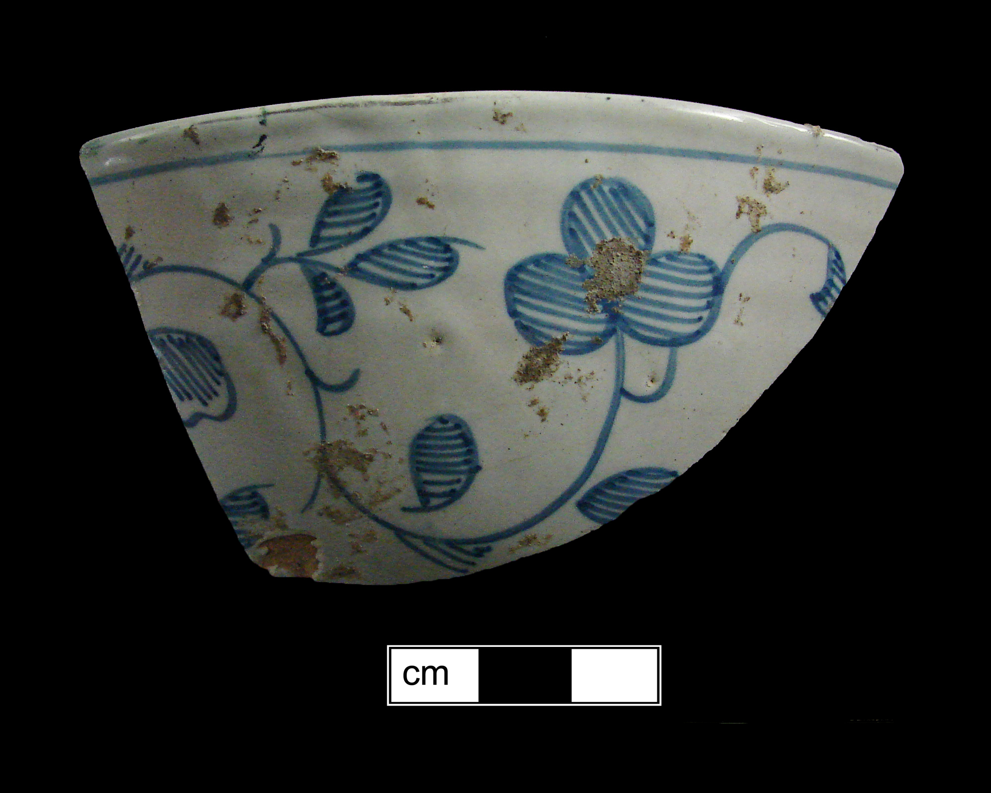Image of tin-glazed earthenware fragment.