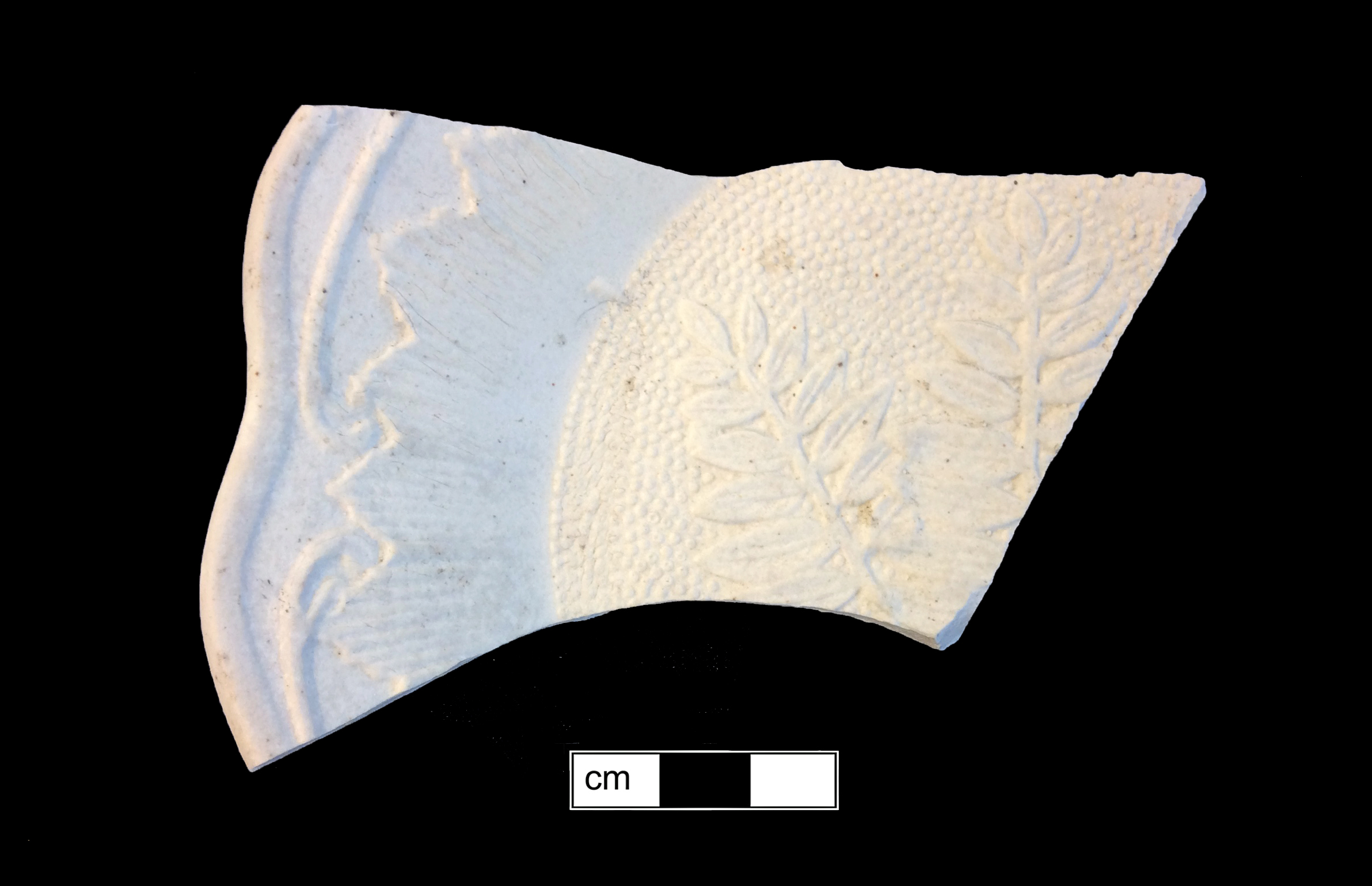 Image of Victorian majolica fragment.