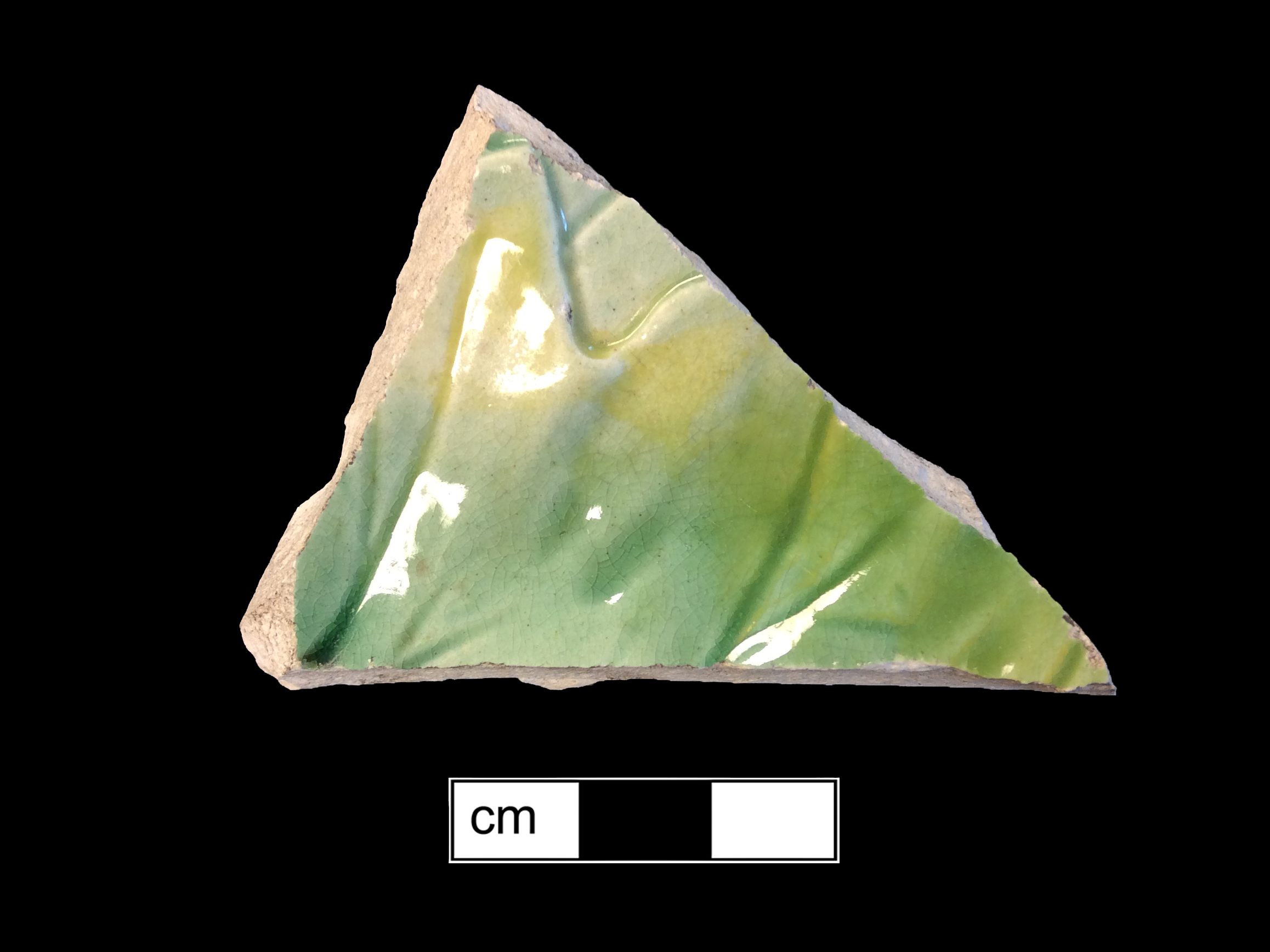 Image of Victorian majolica fragment.