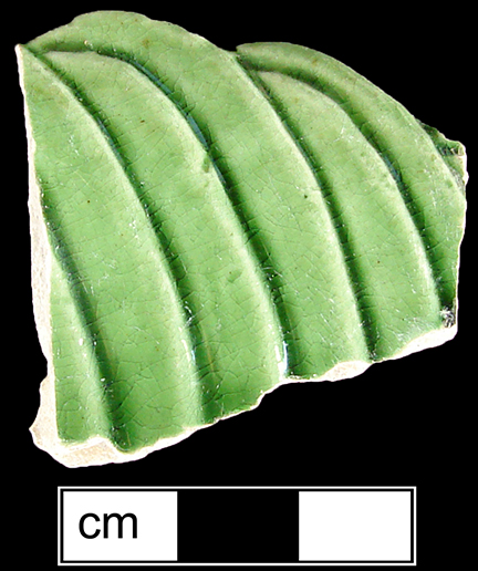 Image of Victorian majolica fragment.