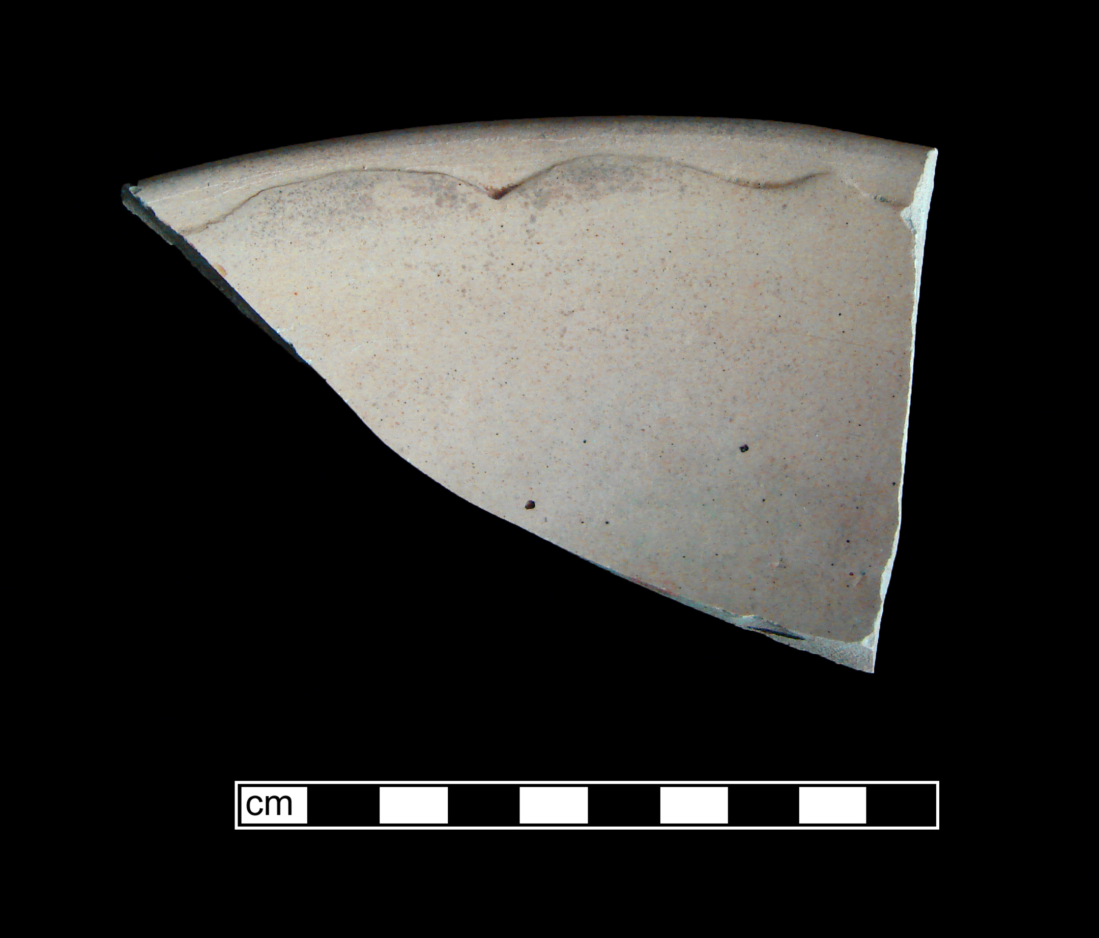 Image of white granite ware fragment.
