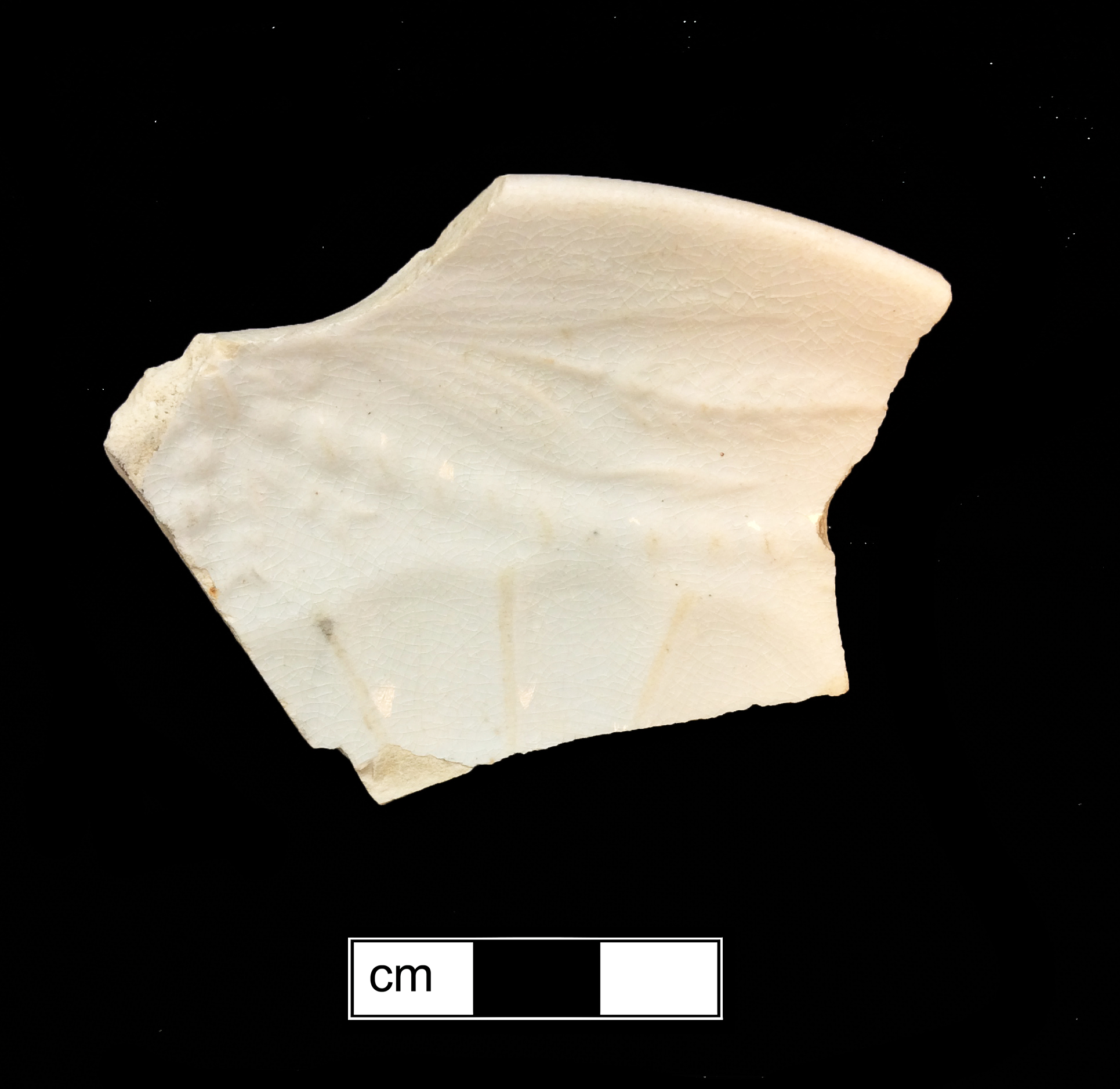 Image of white granite ware fragment.