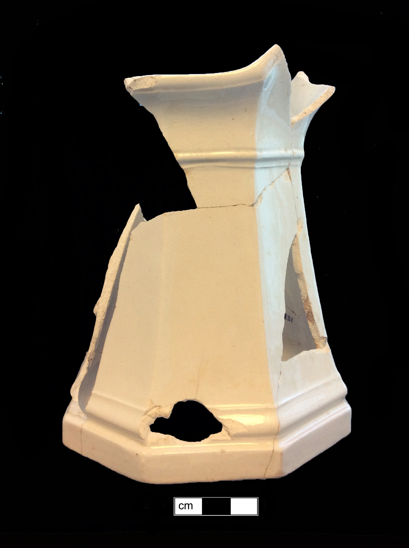 Image of white granite ware fragment.