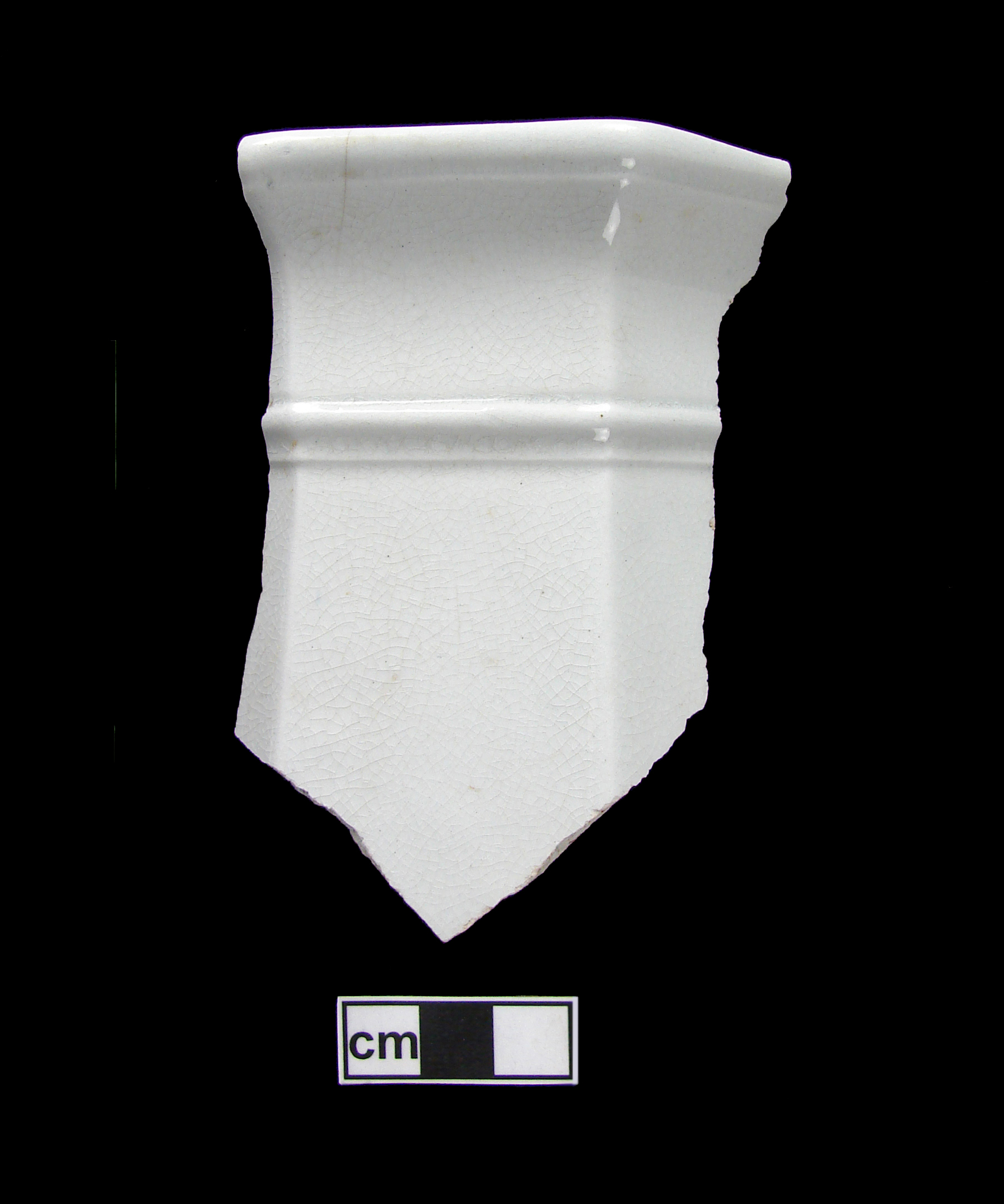Image of white granite ware fragment.