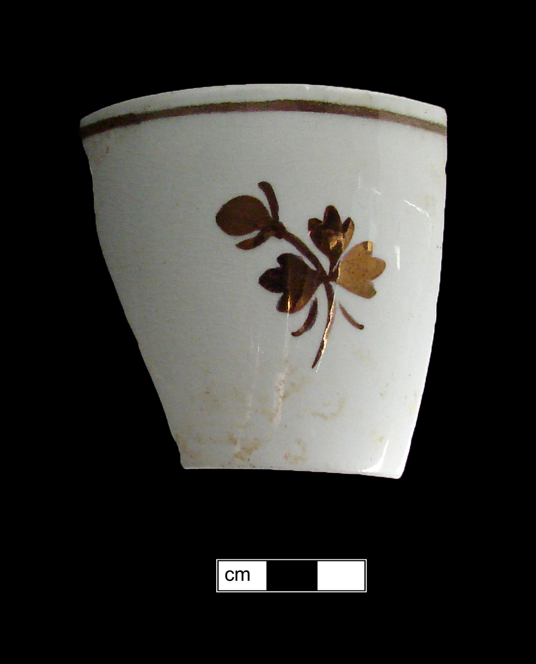 Image of white granite ware fragment.