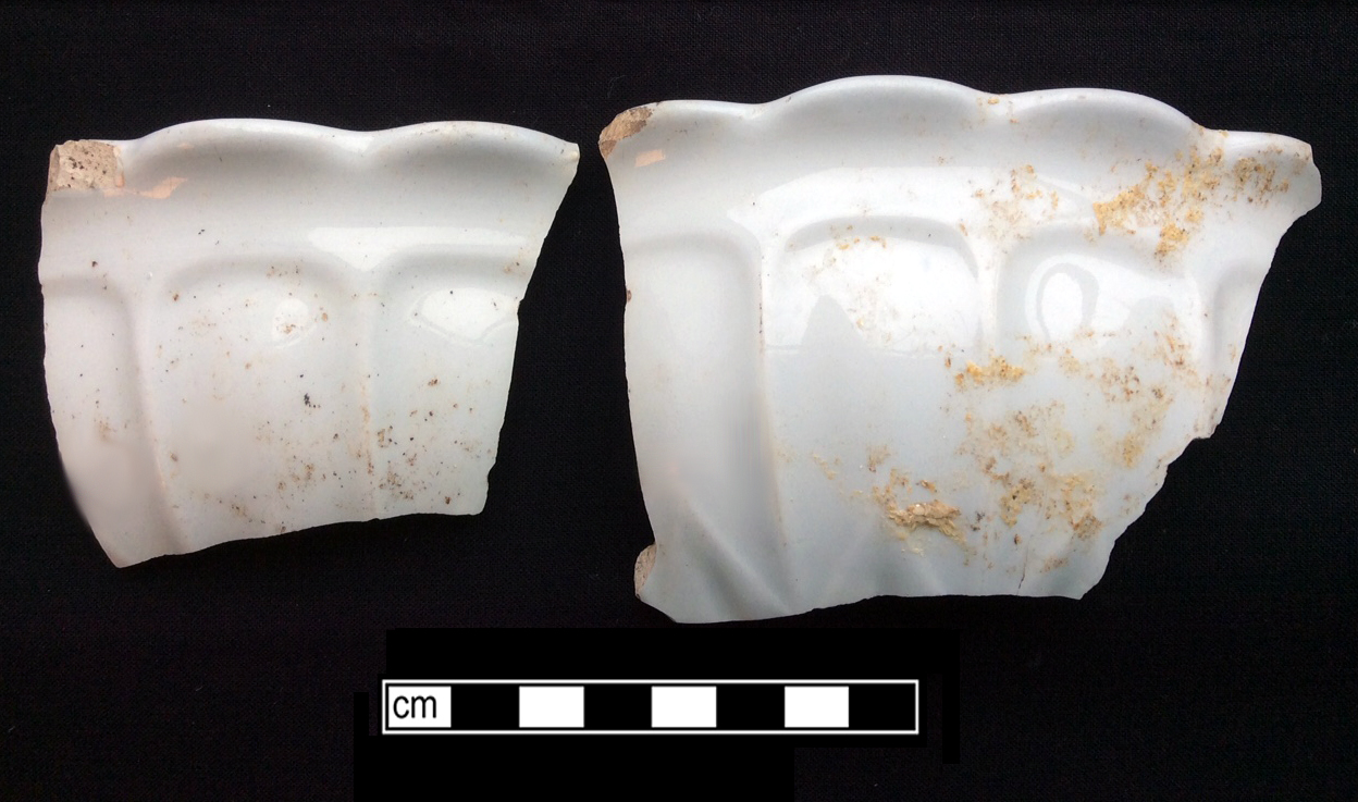 Image of white granite ware fragment.