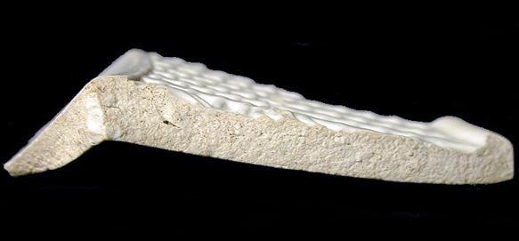 Image of white salt-glazed stoneware fragment.