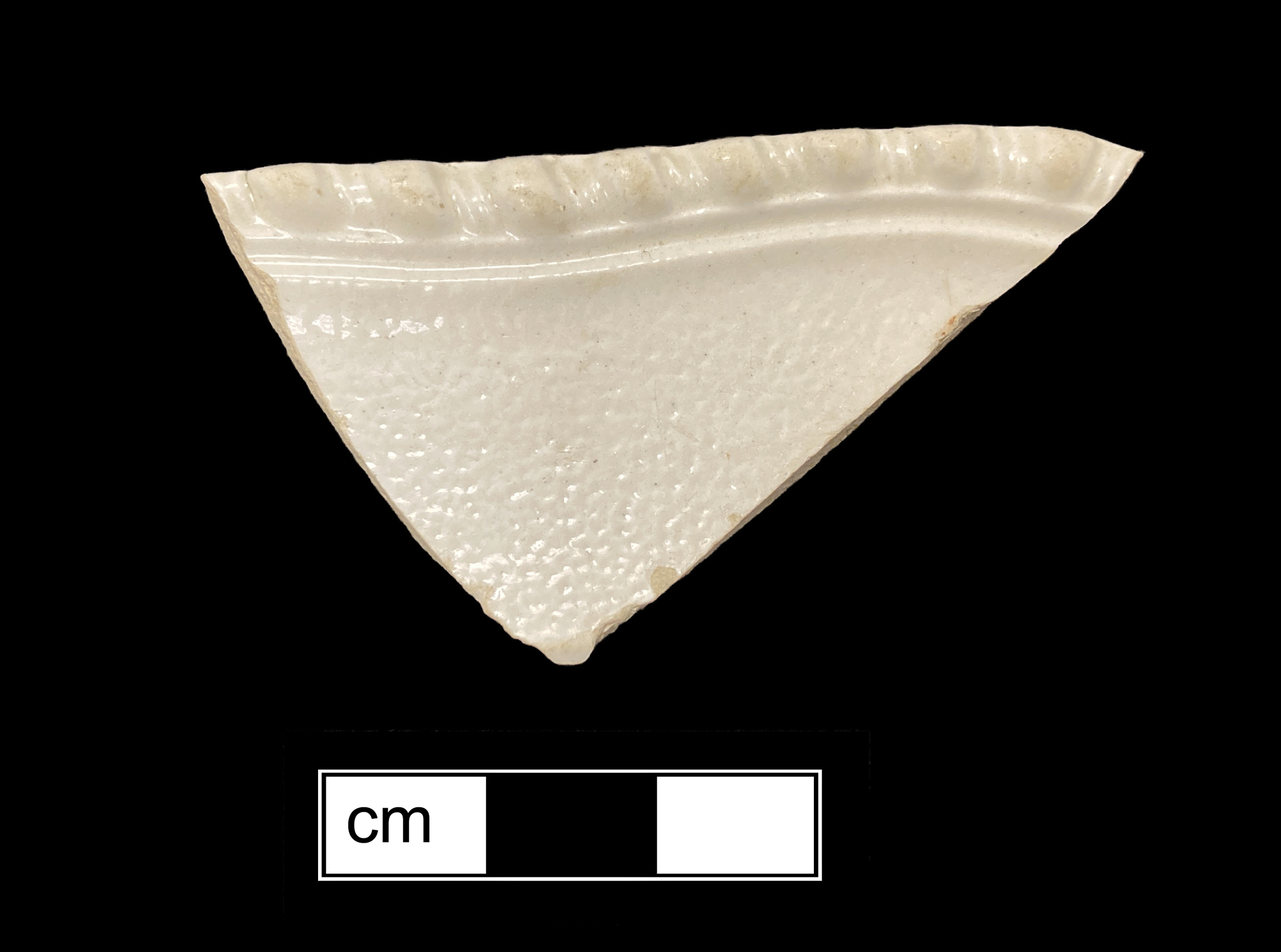 Image of white salt-glazed stoneware fragment.