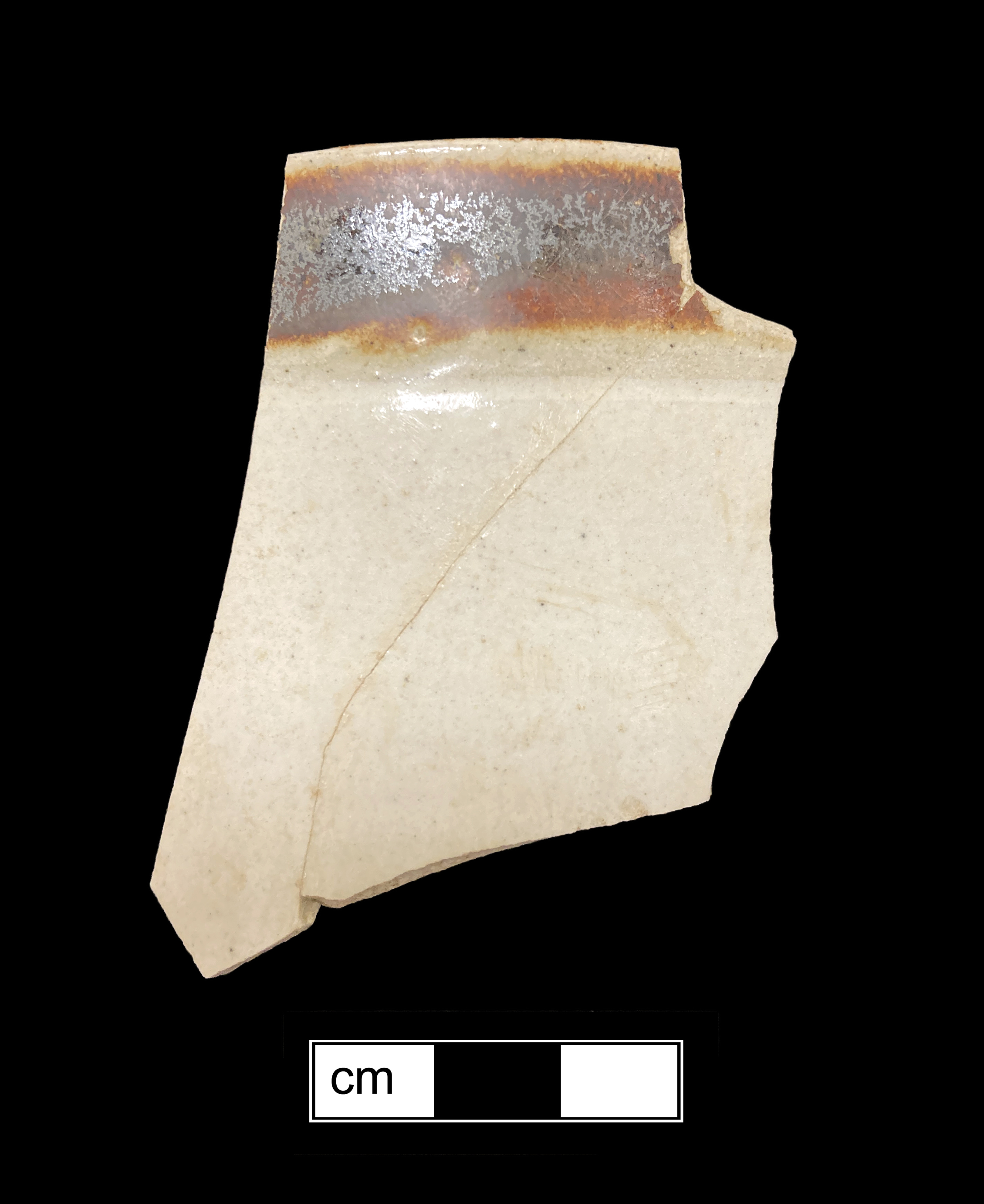 Image of white salt-glazed stoneware fragment.