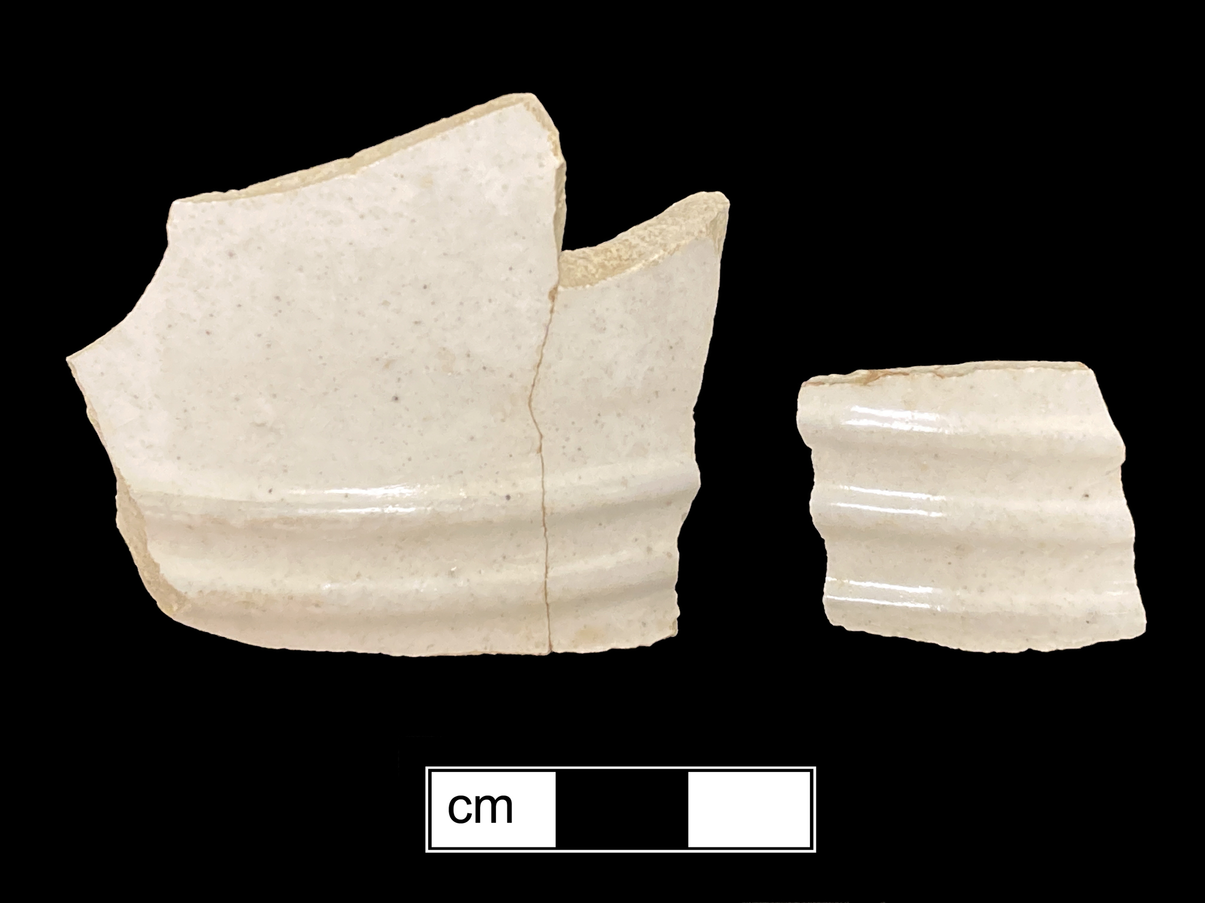 Image of white salt-glazed stoneware fragment.