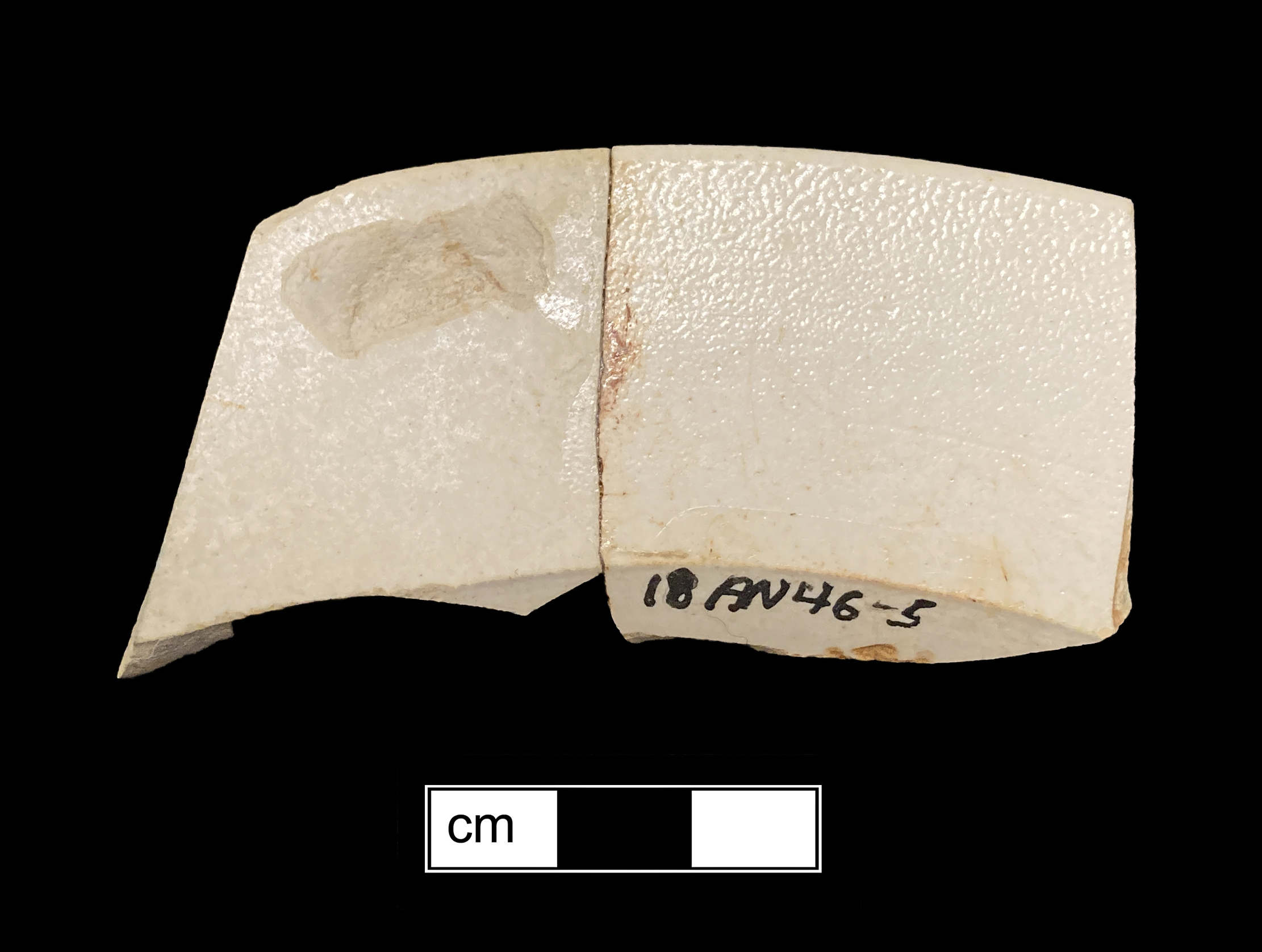 Image of white salt-glazed stoneware fragment.