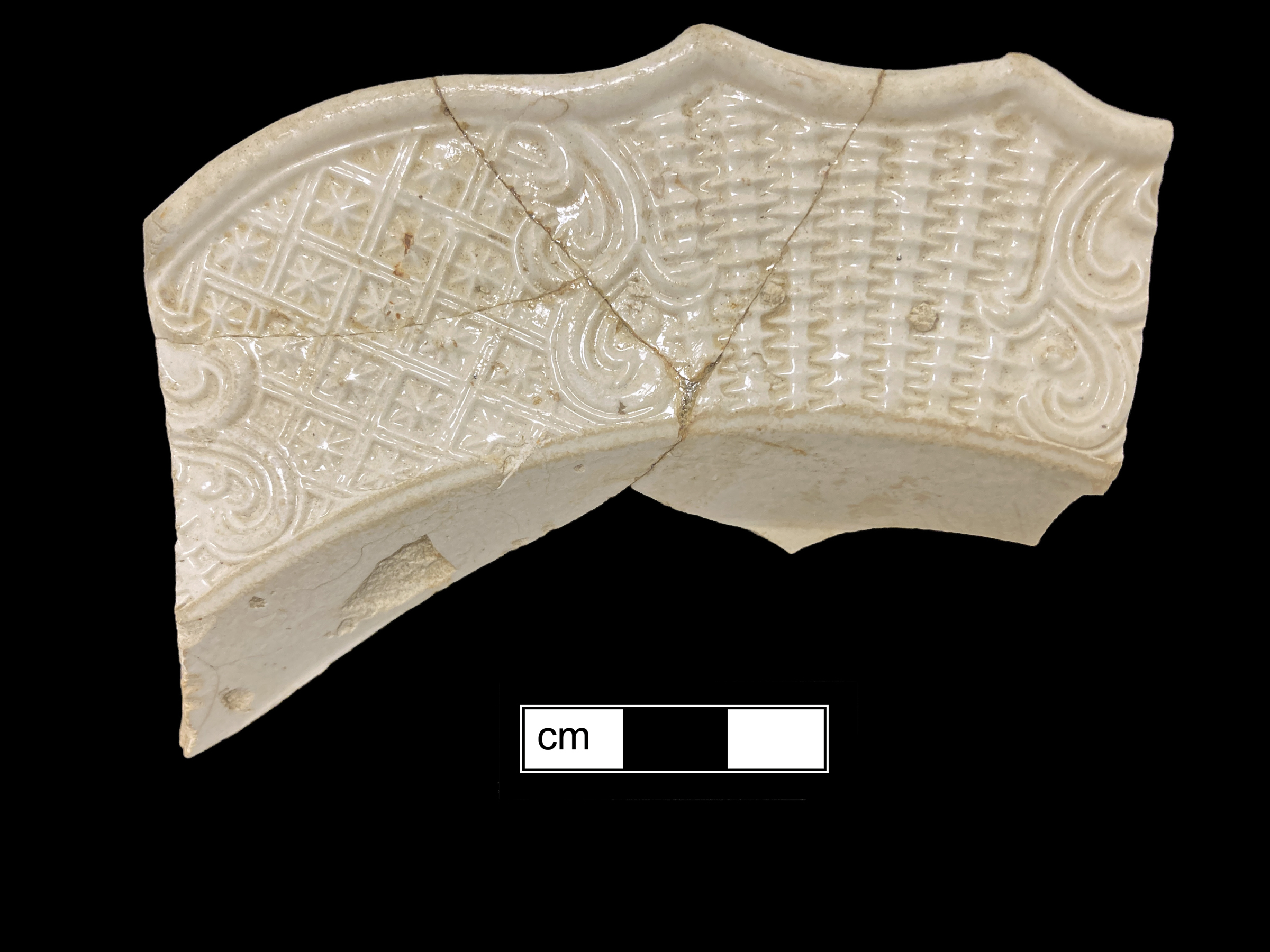 Image of white salt-glazed stoneware fragment.