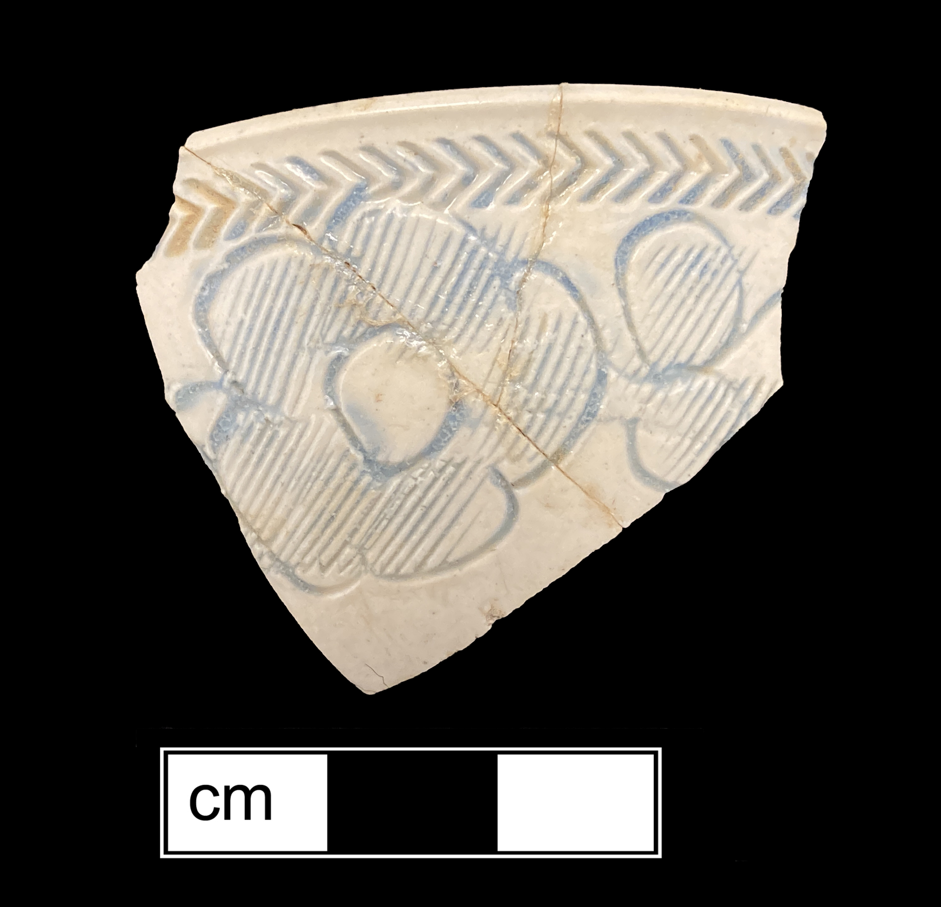 Image of white salt-glazed stoneware fragment.
