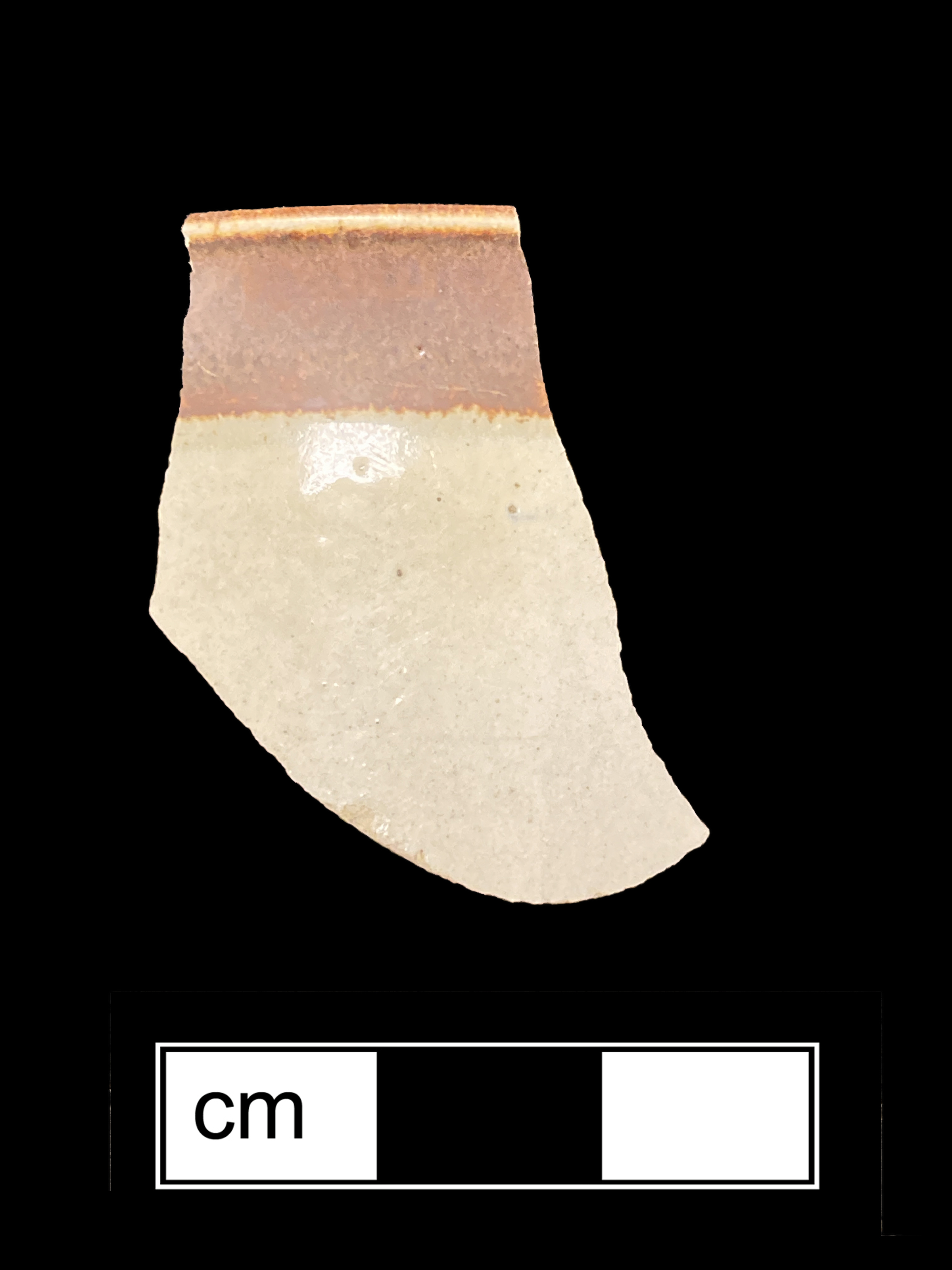 Image of white salt-glazed stoneware fragment.