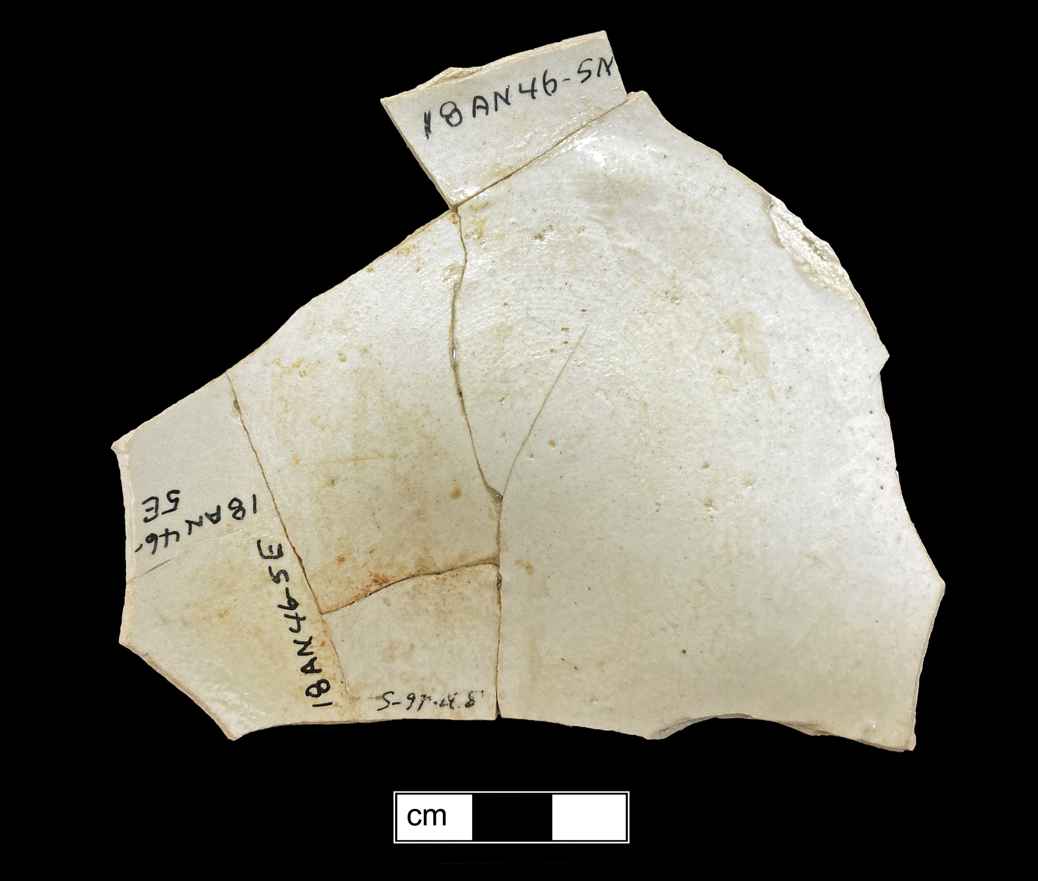 Image of white salt-glazed stoneware fragment.