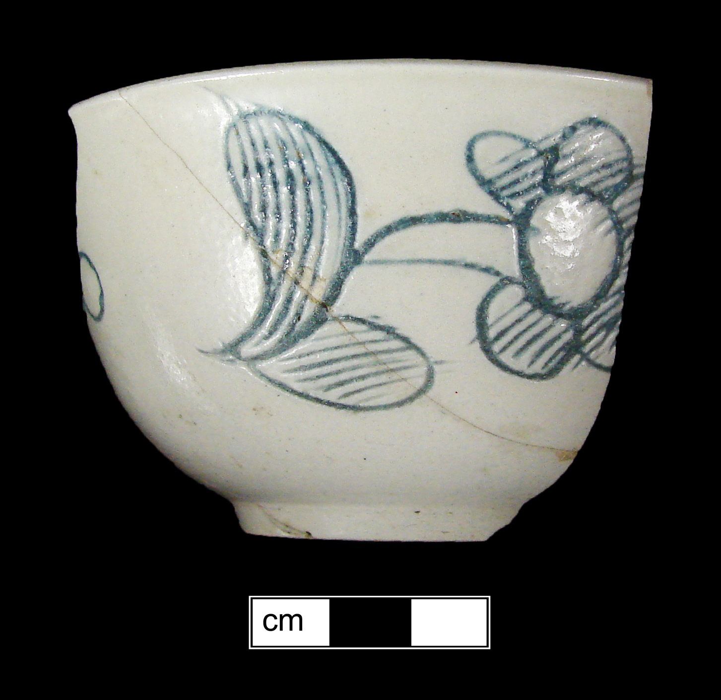 Image of white salt-glazed stoneware fragment.