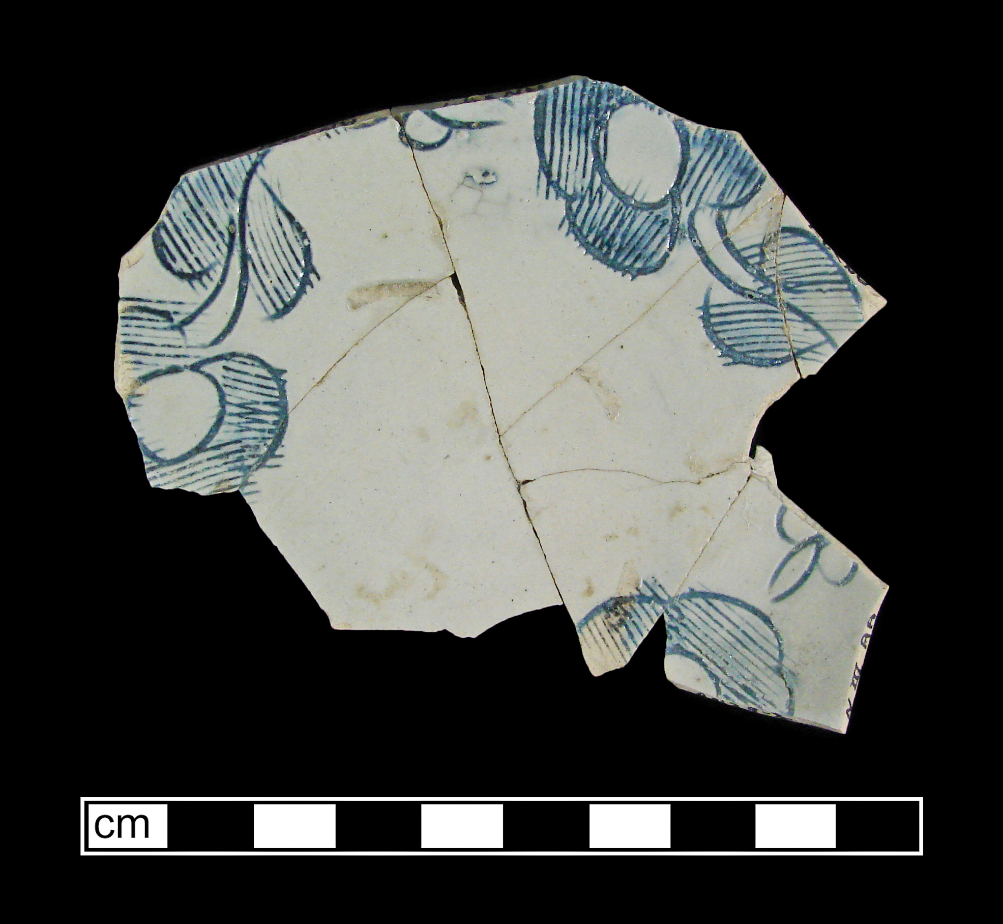 Image of white salt-glazed stoneware fragment.