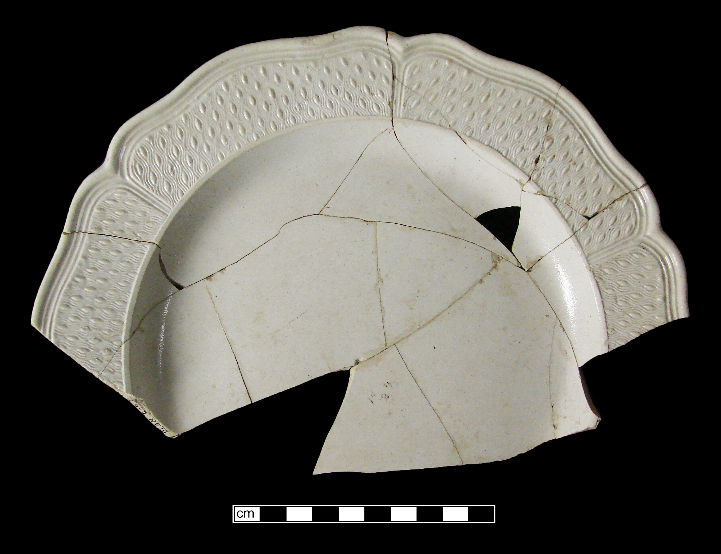 Image of white salt-glazed stoneware fragment.