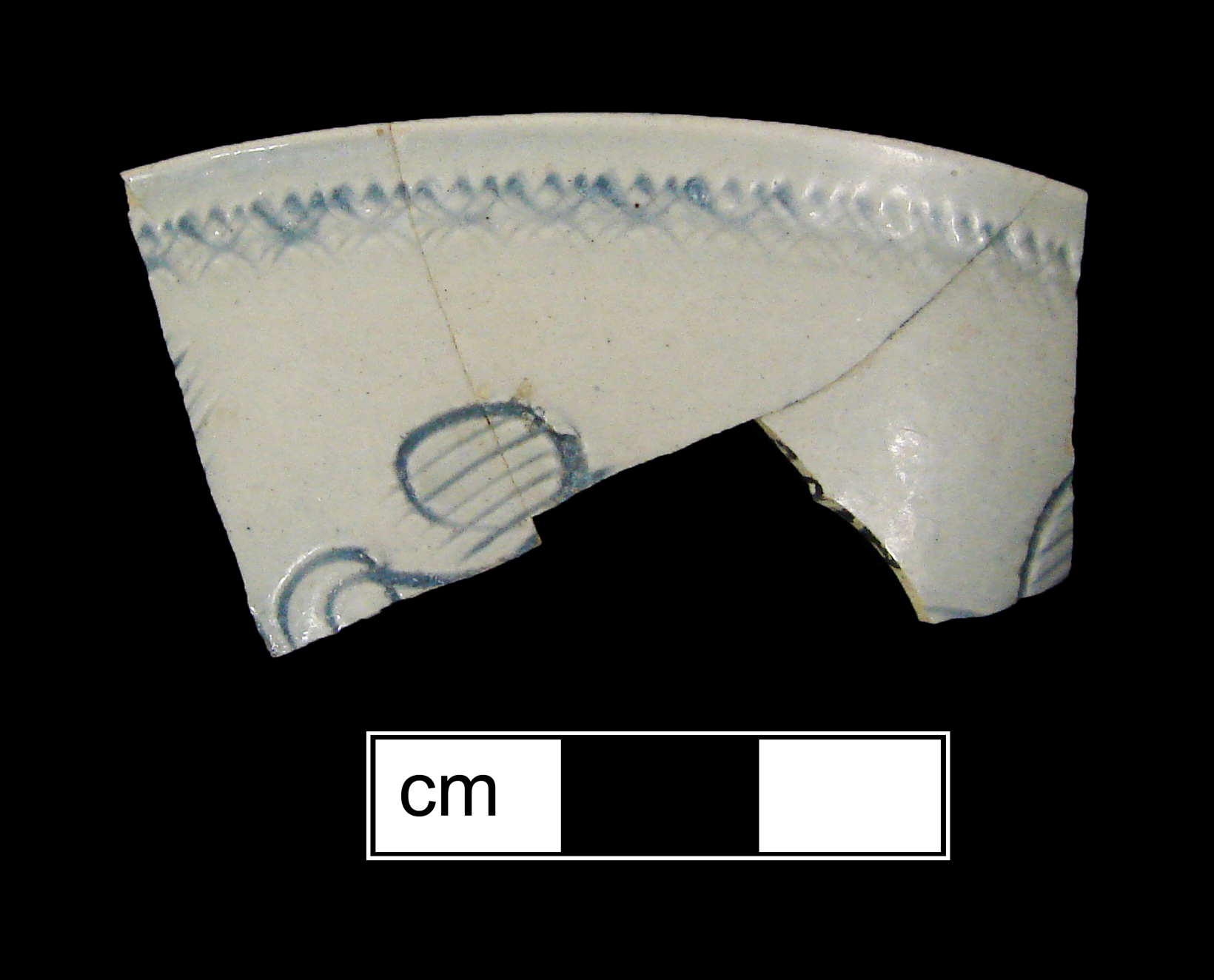 Image of white salt-glazed stoneware fragment.