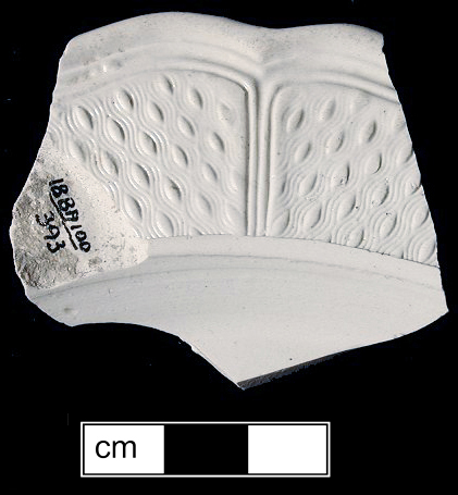 Image of white salt-glazed stoneware fragment.