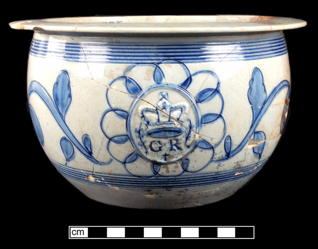 Image of white salt-glazed stoneware fragment.