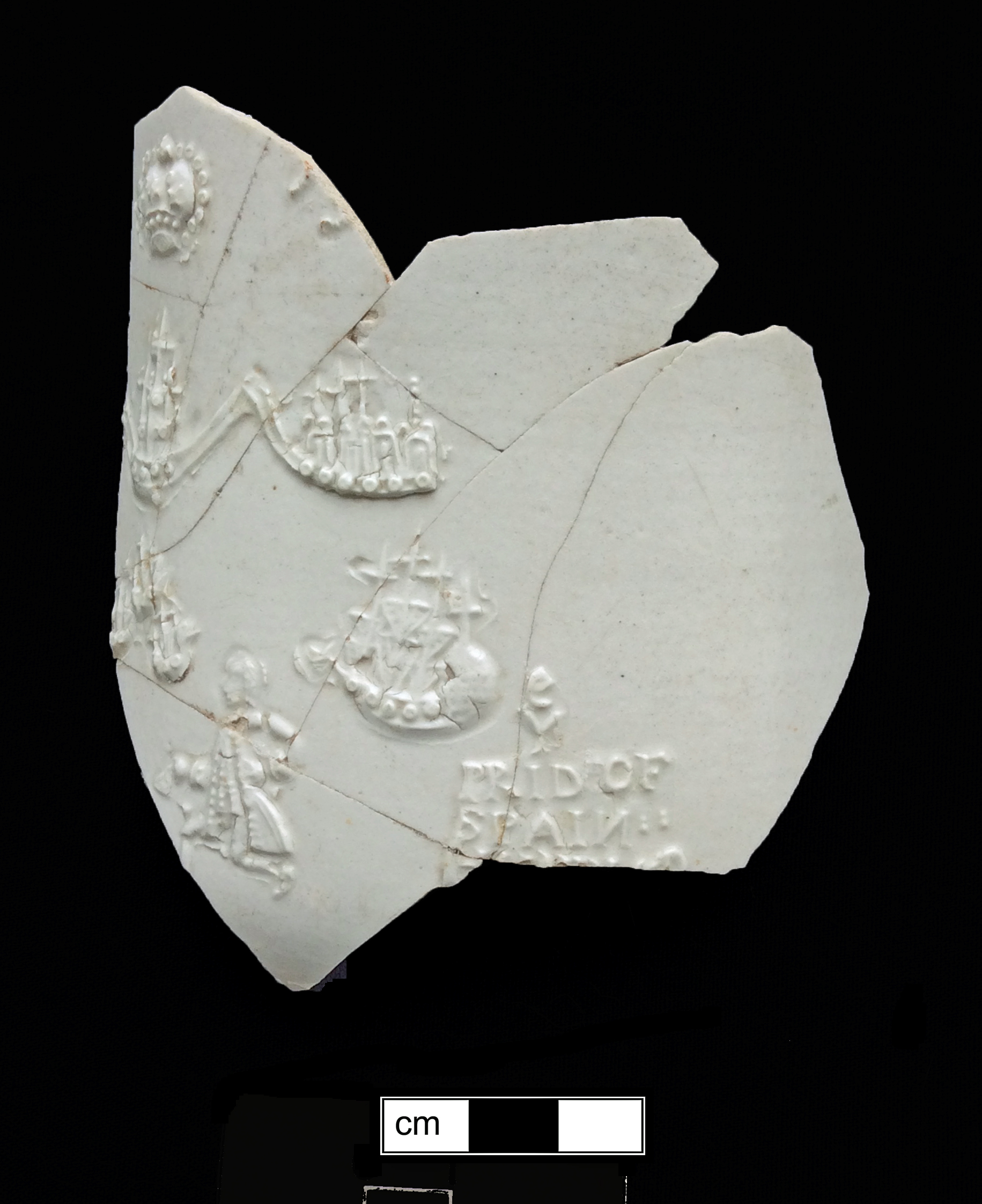 Image of white salt-glazed stoneware fragment.