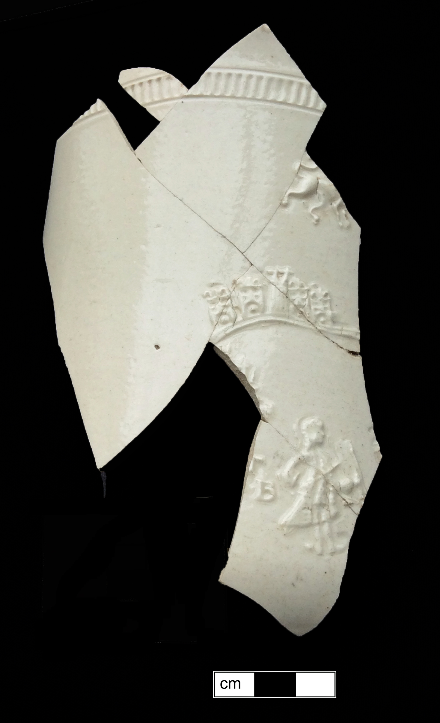 Image of white salt-glazed stoneware fragment.