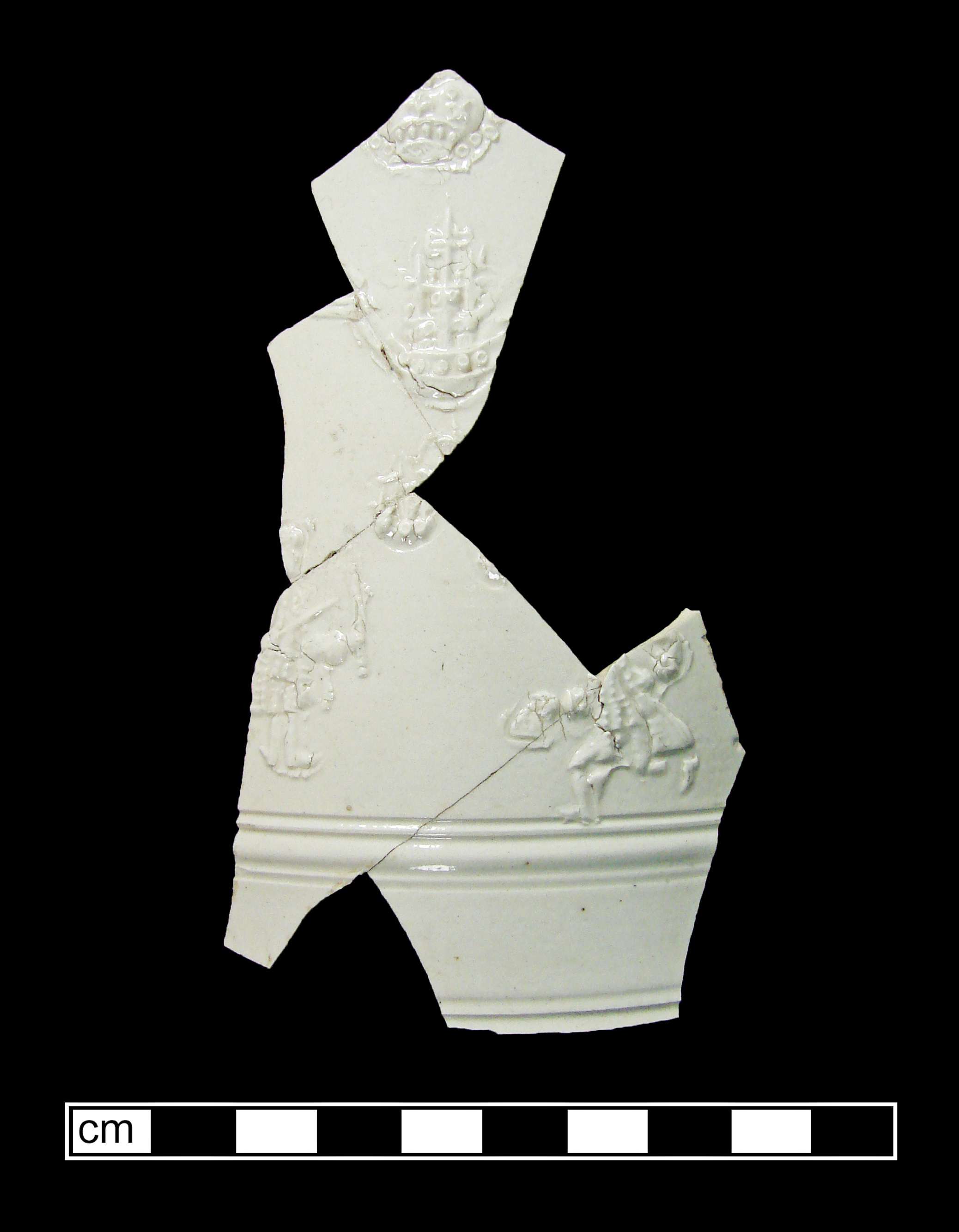 Image of white salt-glazed stoneware fragment.
