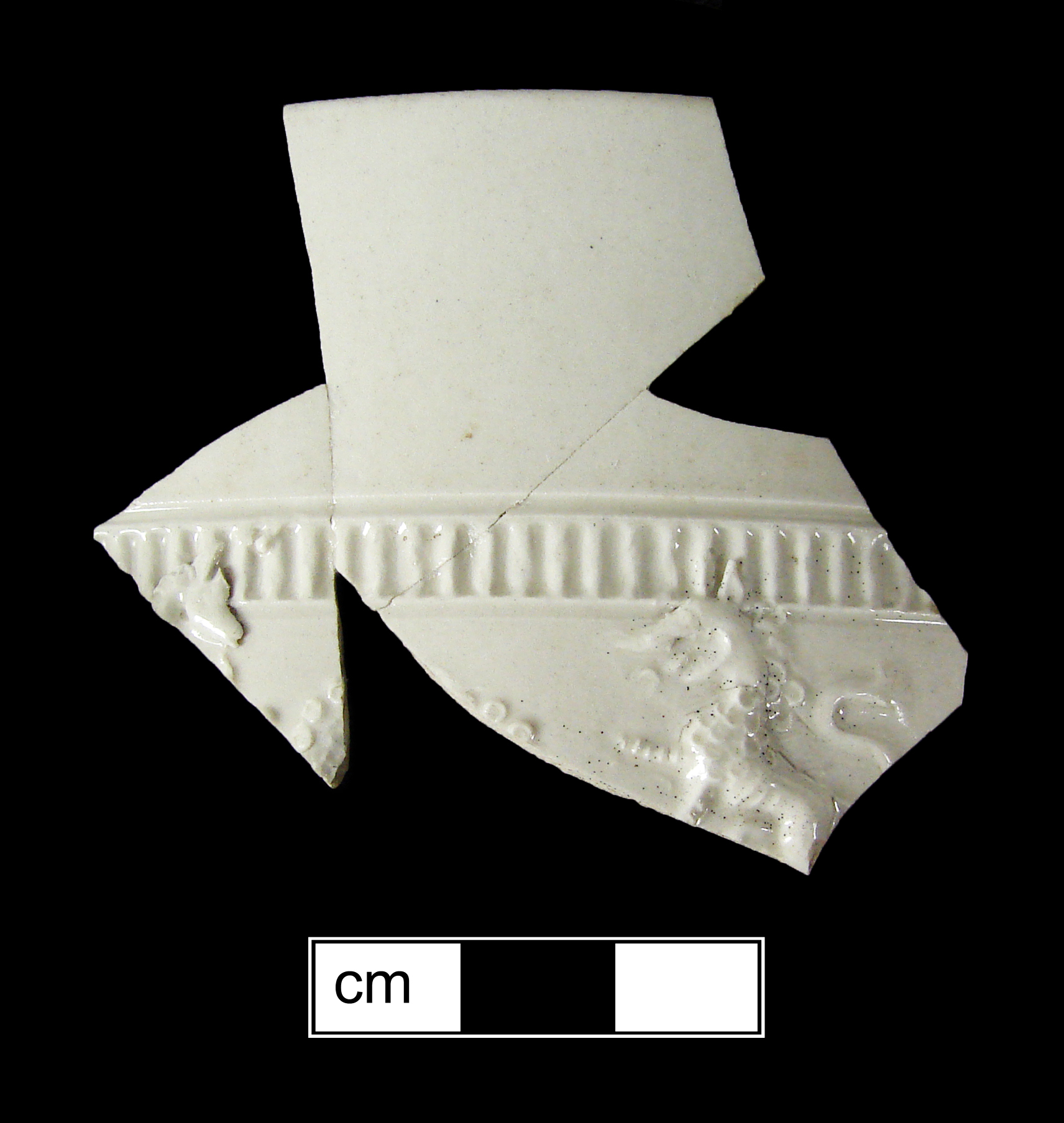 Image of white salt-glazed stoneware fragment.