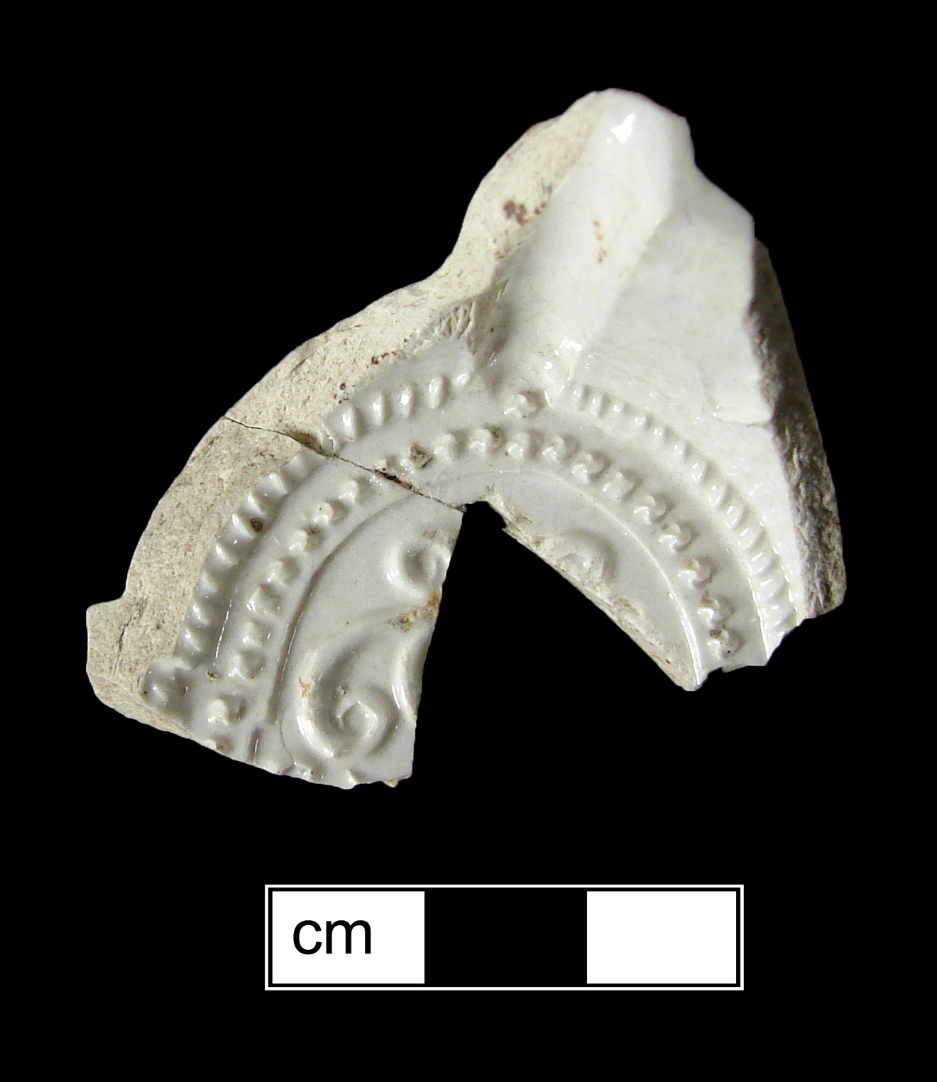 Image of white salt-glazed stoneware fragment.