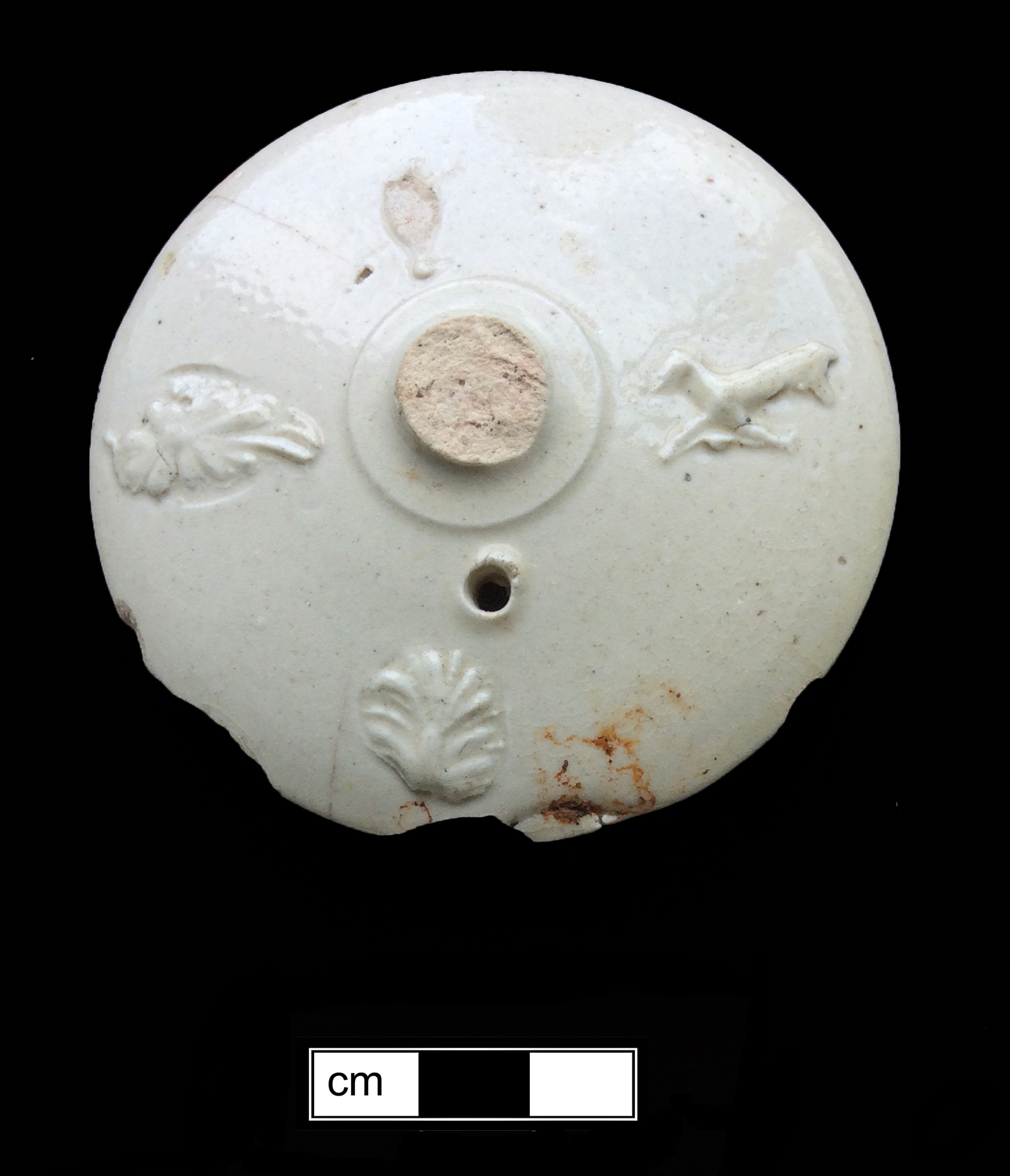 Image of white salt-glazed stoneware fragment.