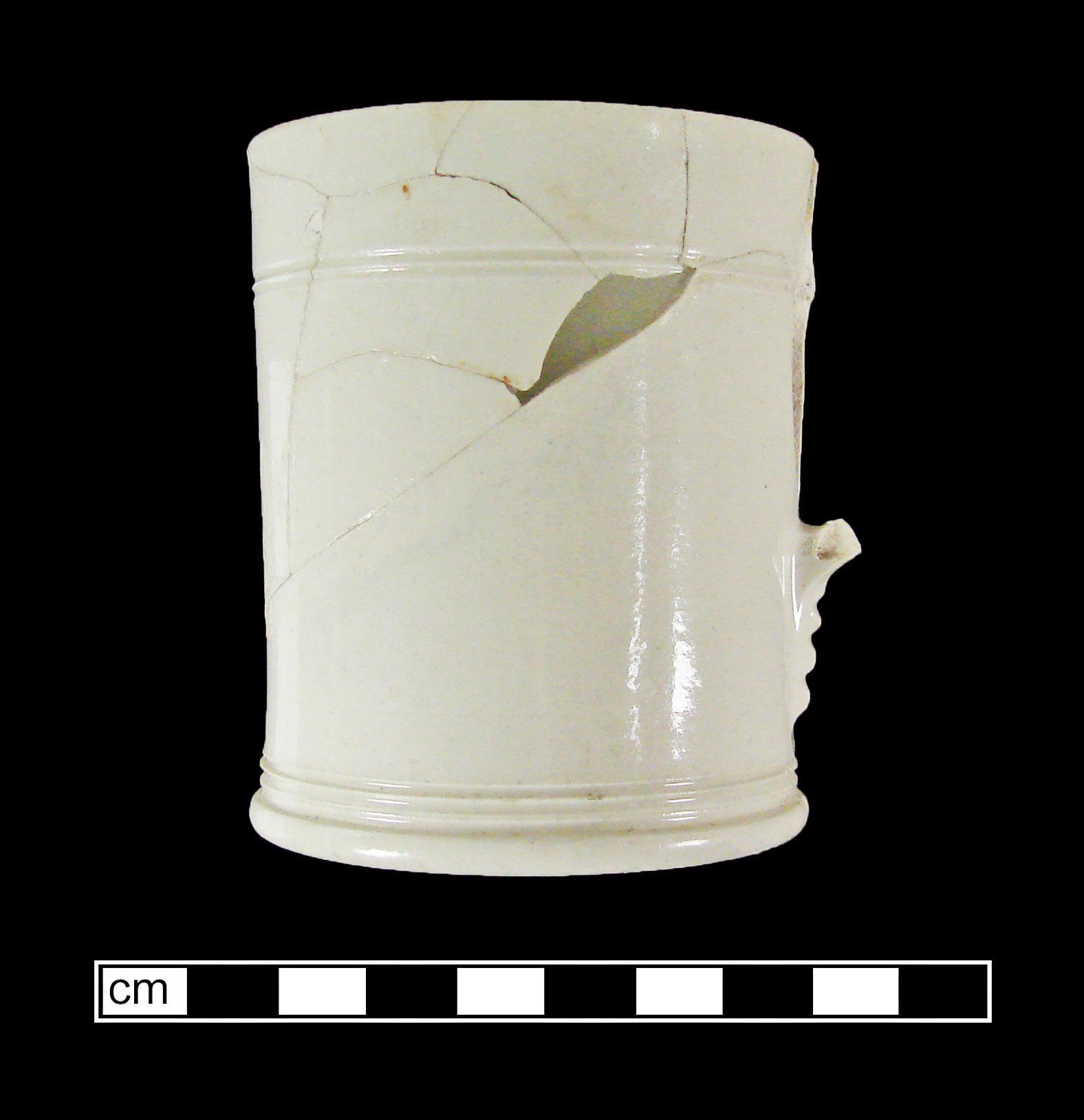 Image of white salt-glazed stoneware fragment.