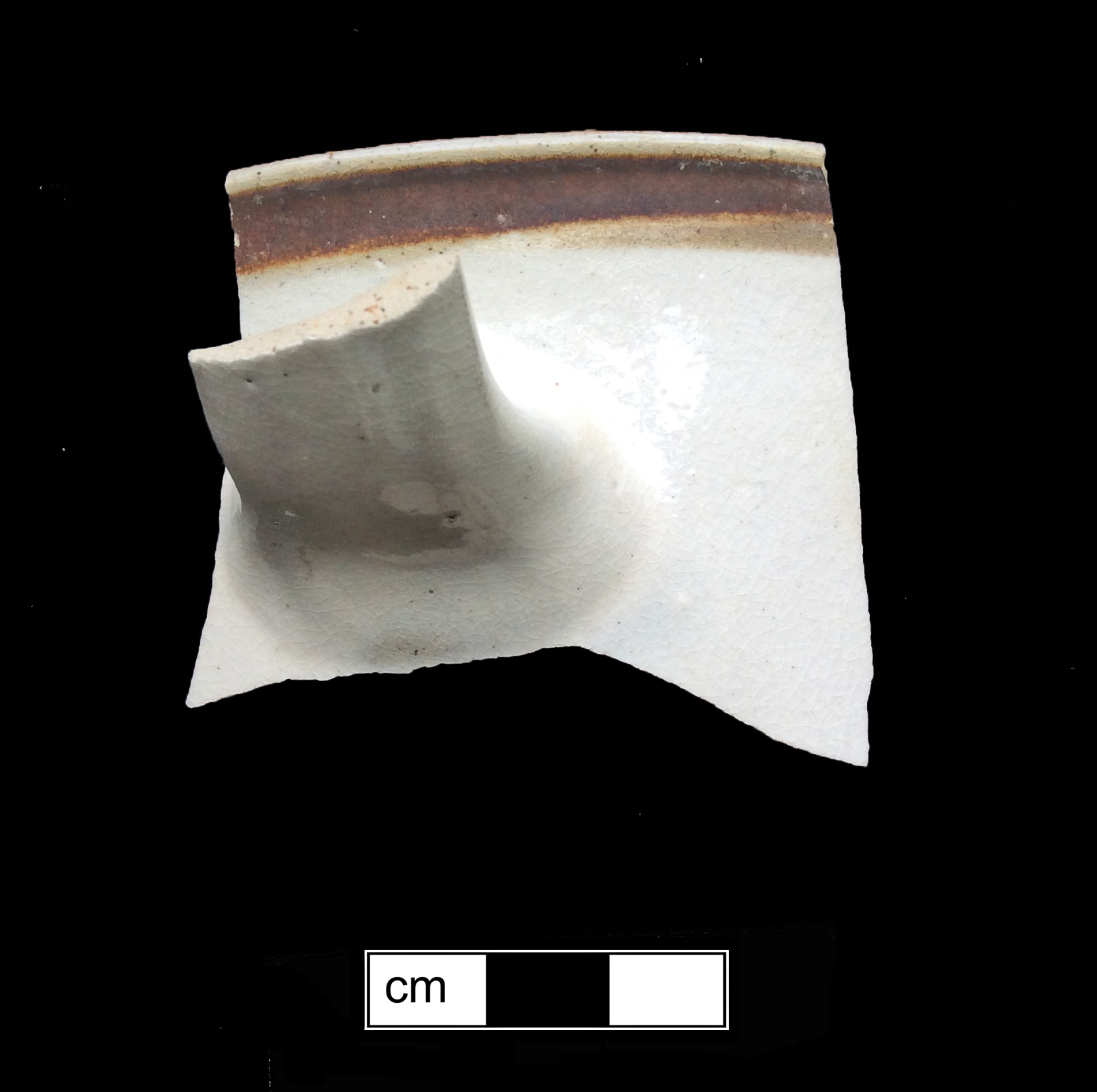 Image of white salt-glazed stoneware fragment.
