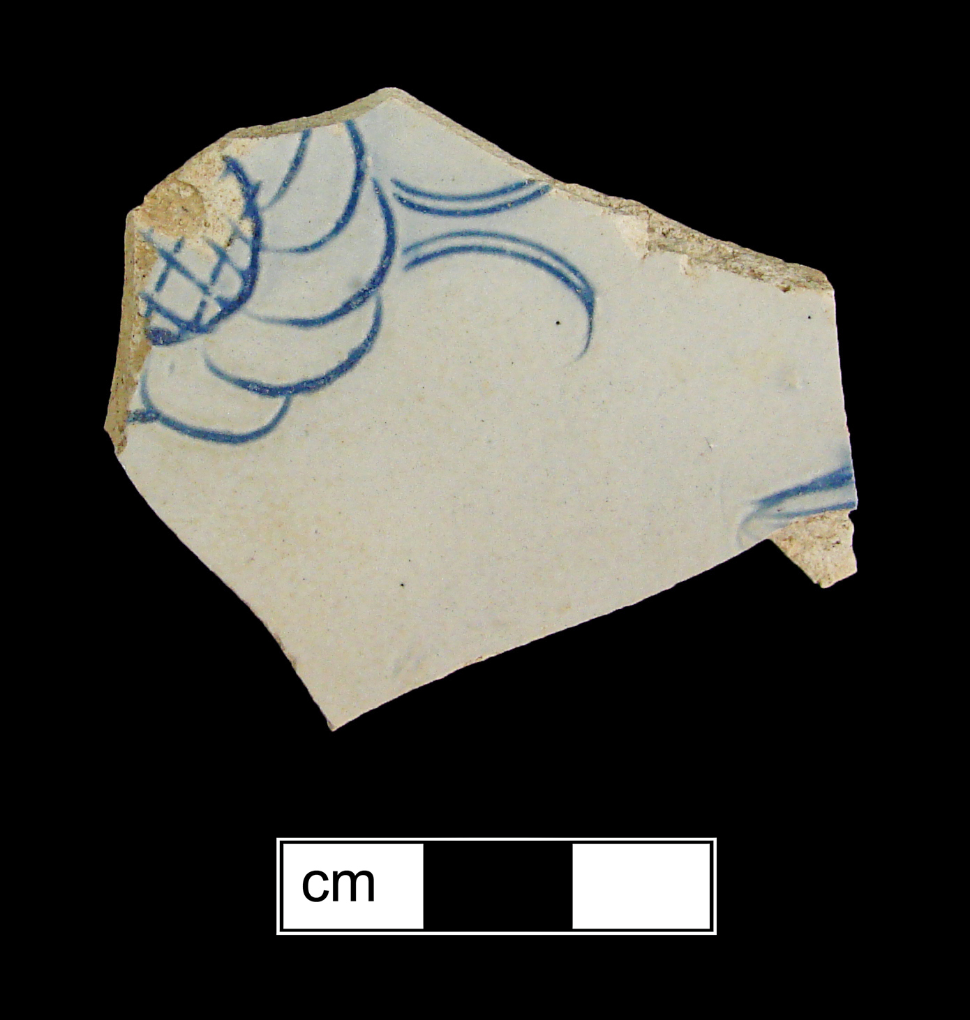 Image of white salt-glazed stoneware fragment.