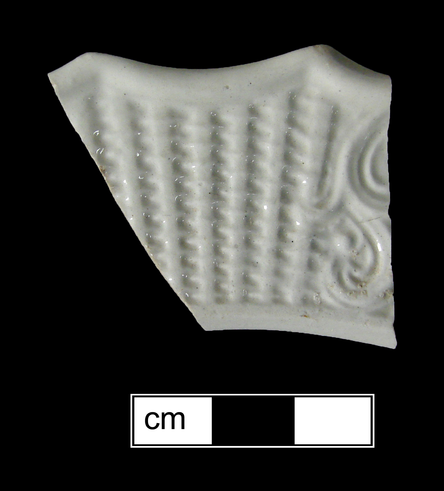 Image of white salt-glazed stoneware fragment.