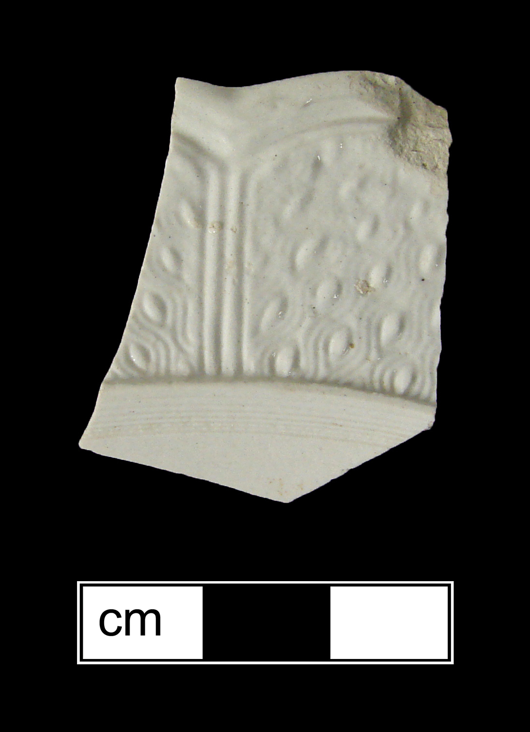 Image of white salt-glazed stoneware fragment.