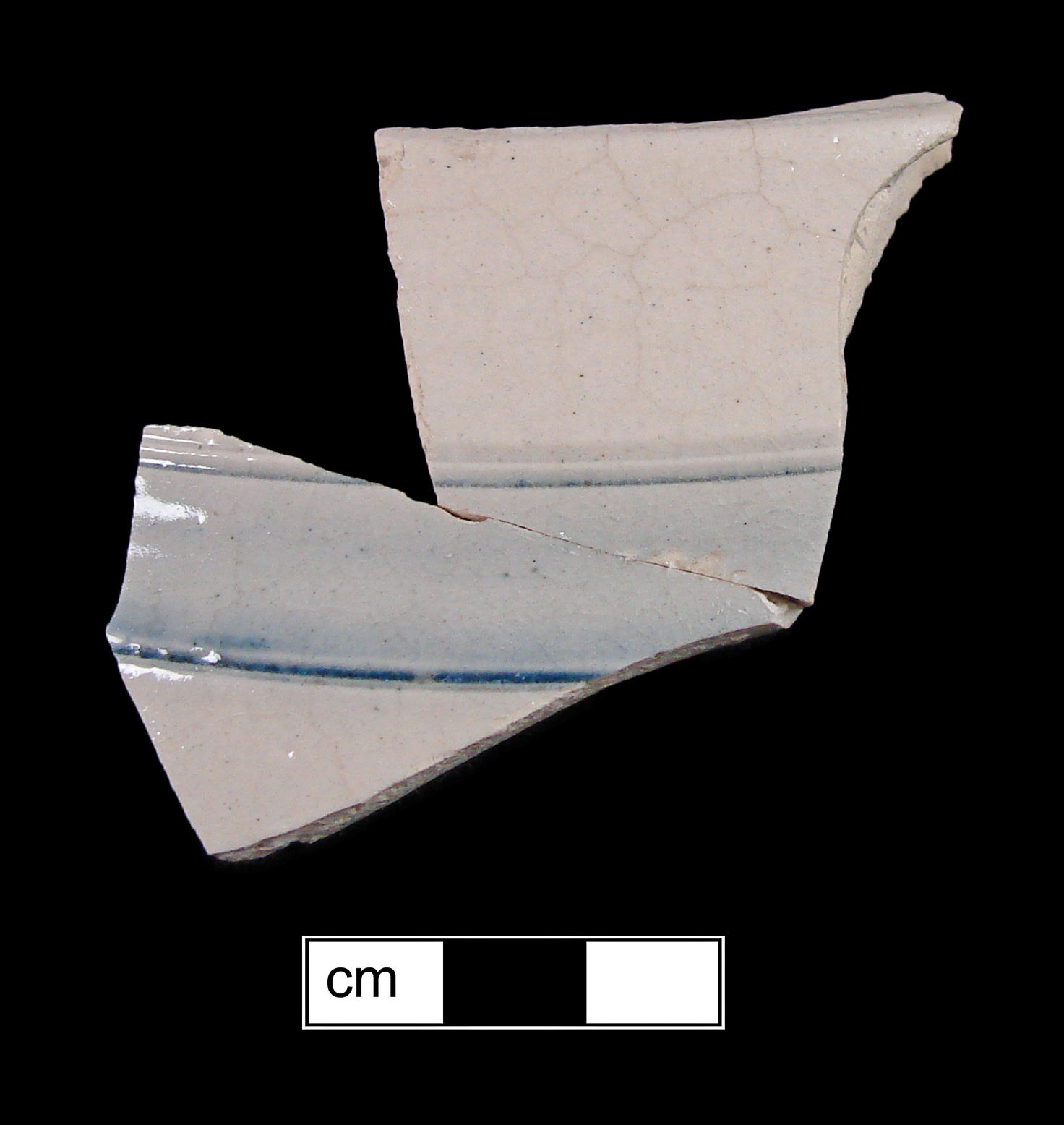 Image of white salt-glazed stoneware fragment.