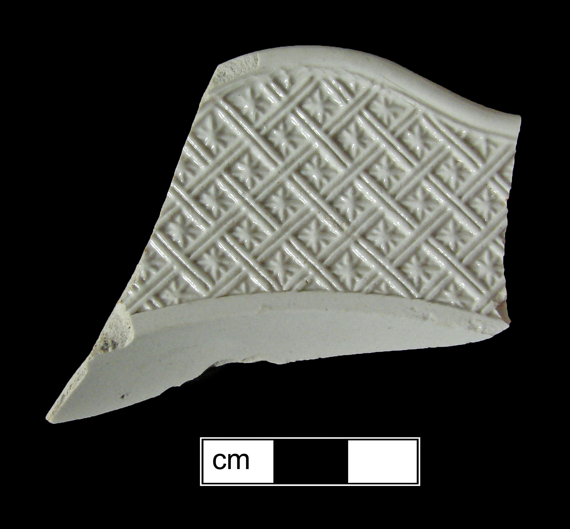 Image of white salt-glazed stoneware fragment.