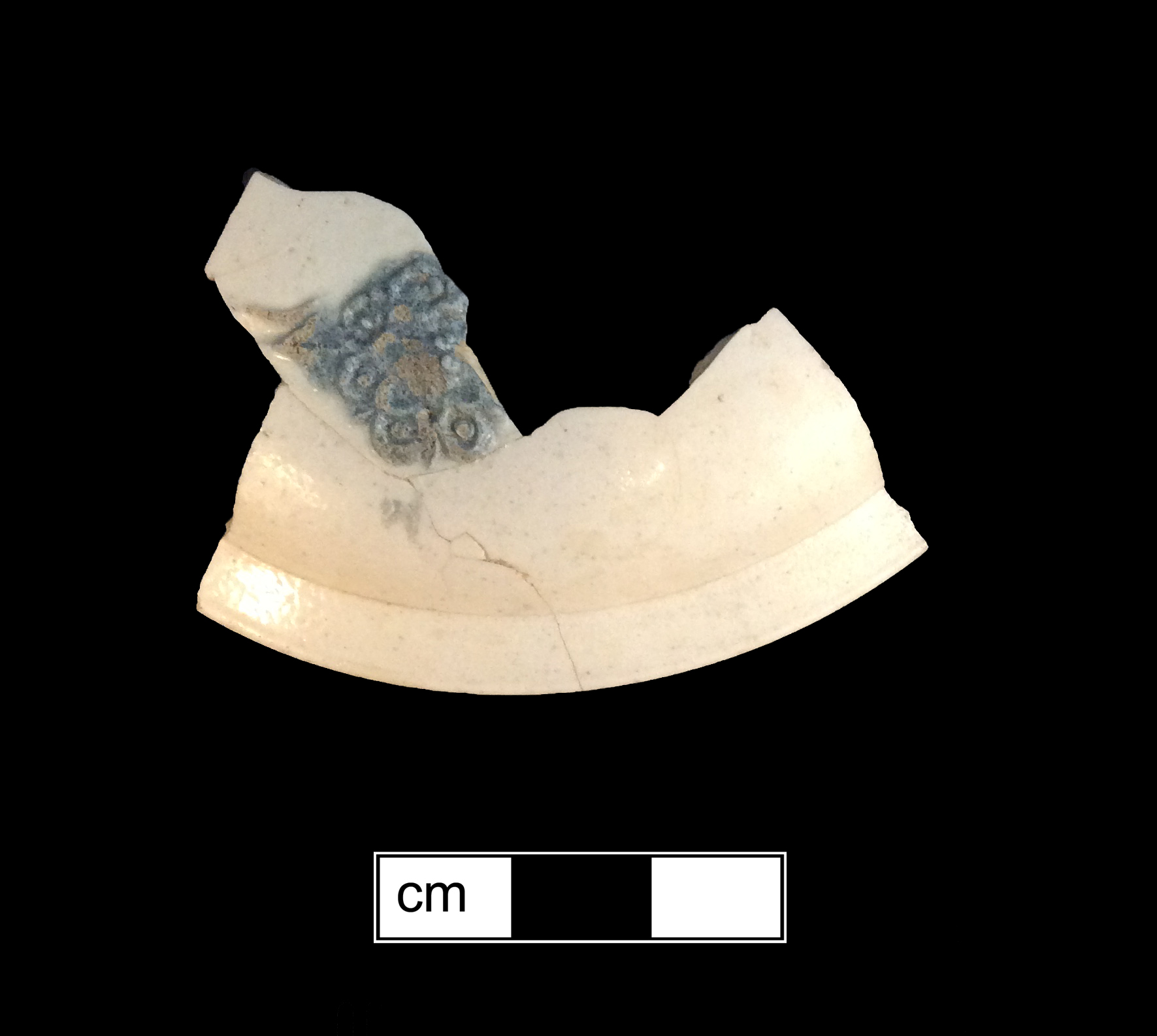 Image of white salt-glazed stoneware fragment.