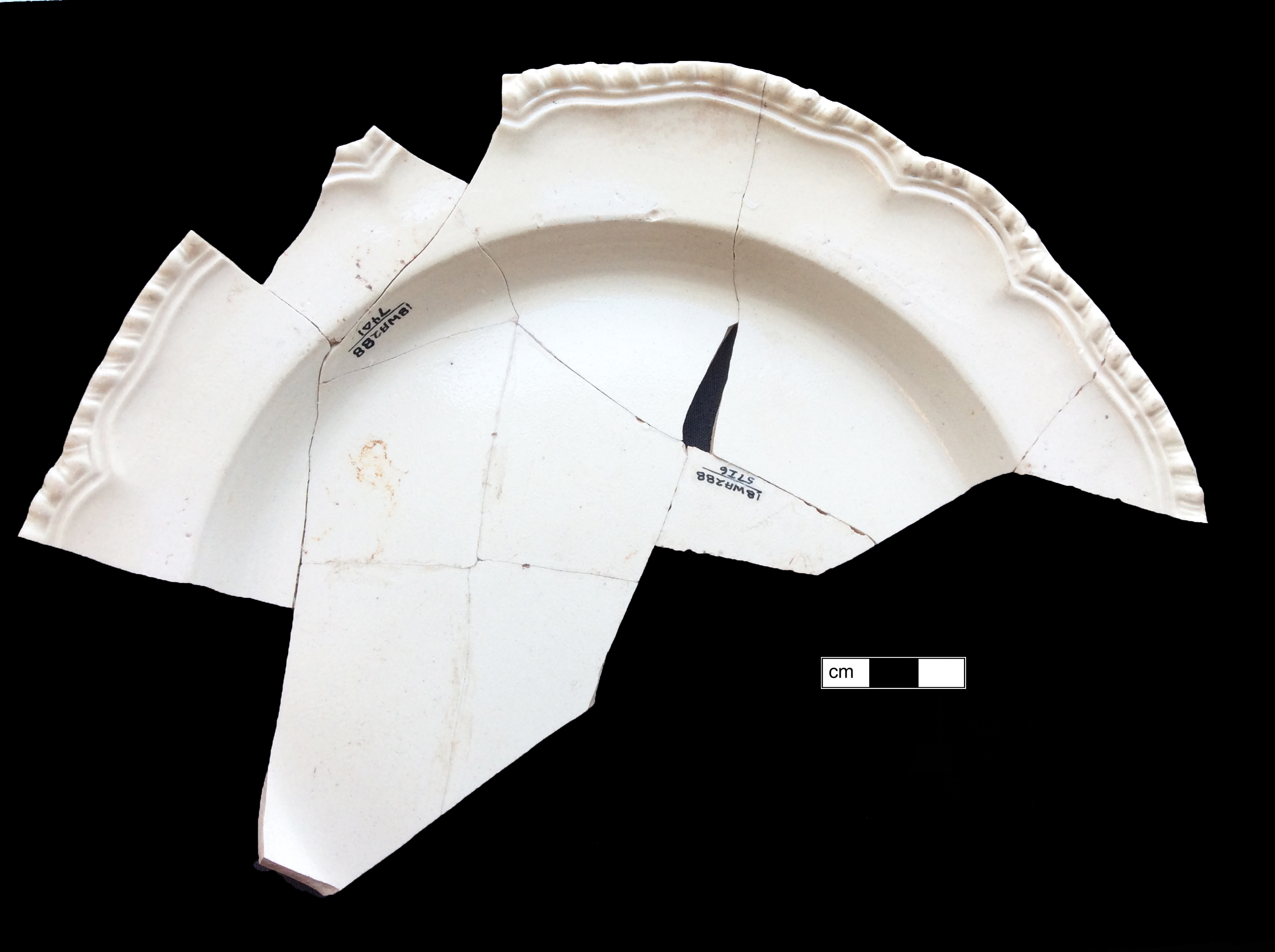 Image of white salt-glazed stoneware fragment.
