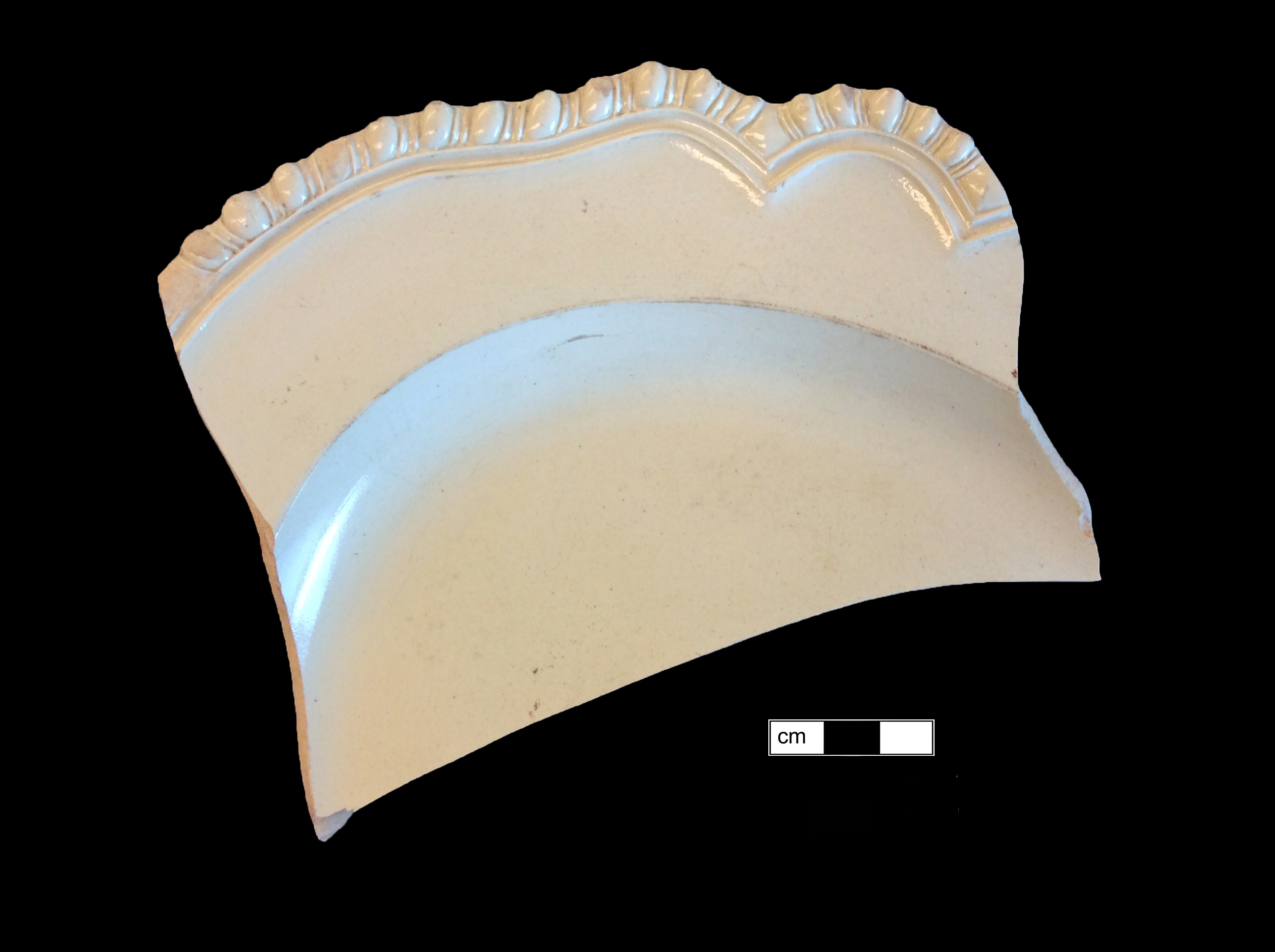Image of white salt-glazed stoneware fragment.