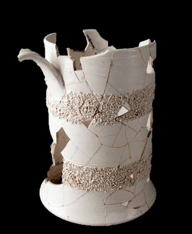 Image of white salt-glazed stoneware fragment.