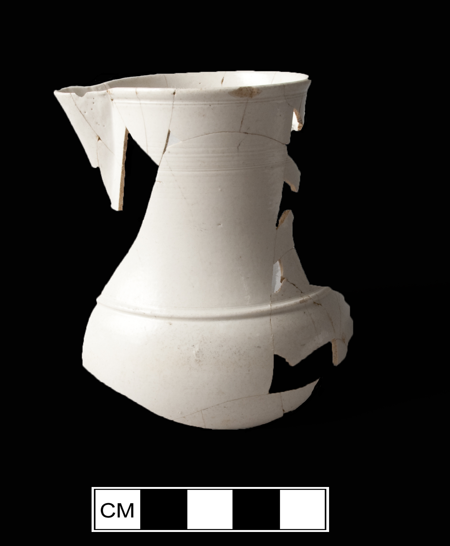 Image of white salt-glazed stoneware fragment.