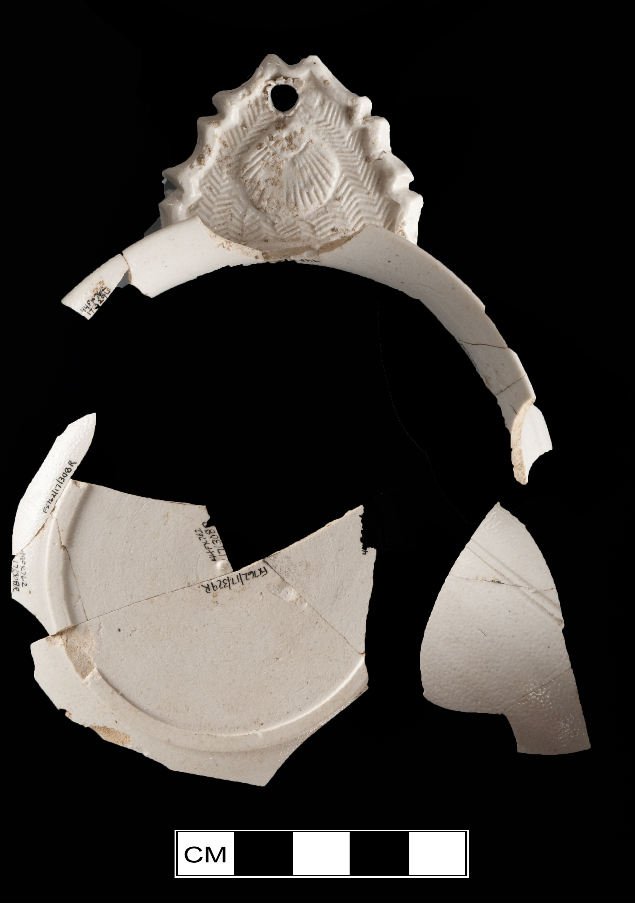 Image of white salt-glazed stoneware fragment.