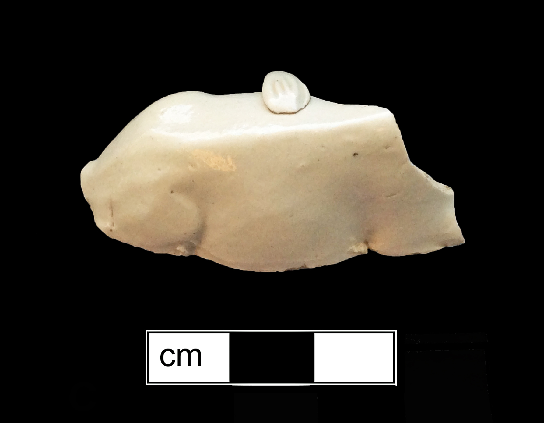 Image of white salt-glazed stoneware fragment.